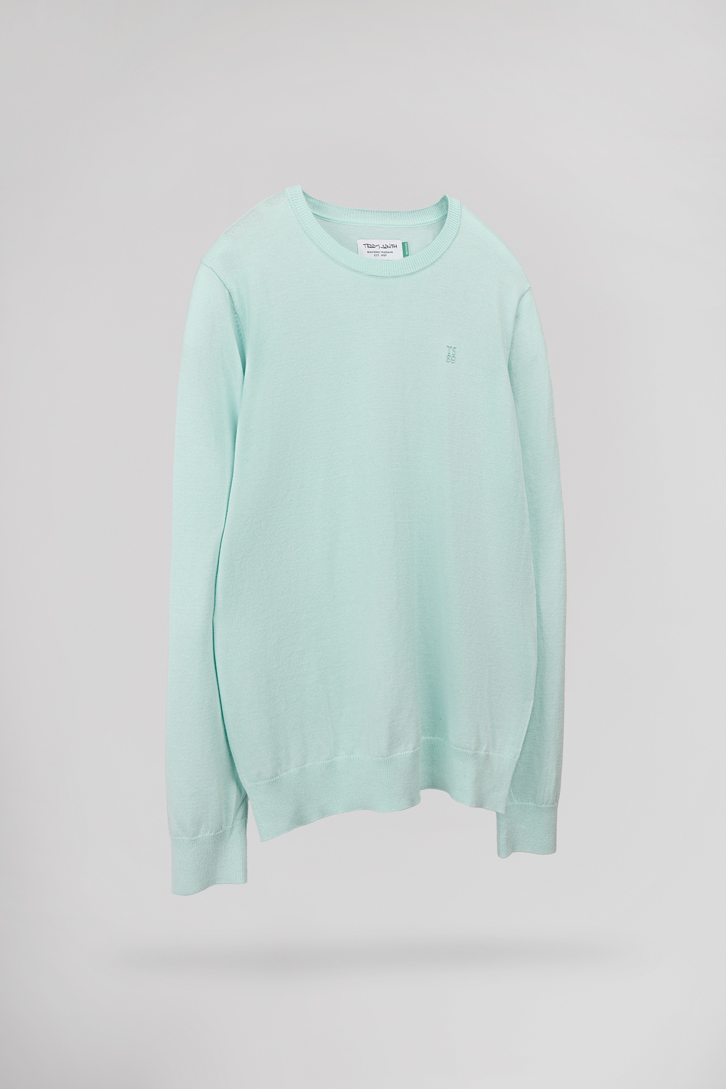 Teddy Smith P-Martino pull col rond menthol ajusté
