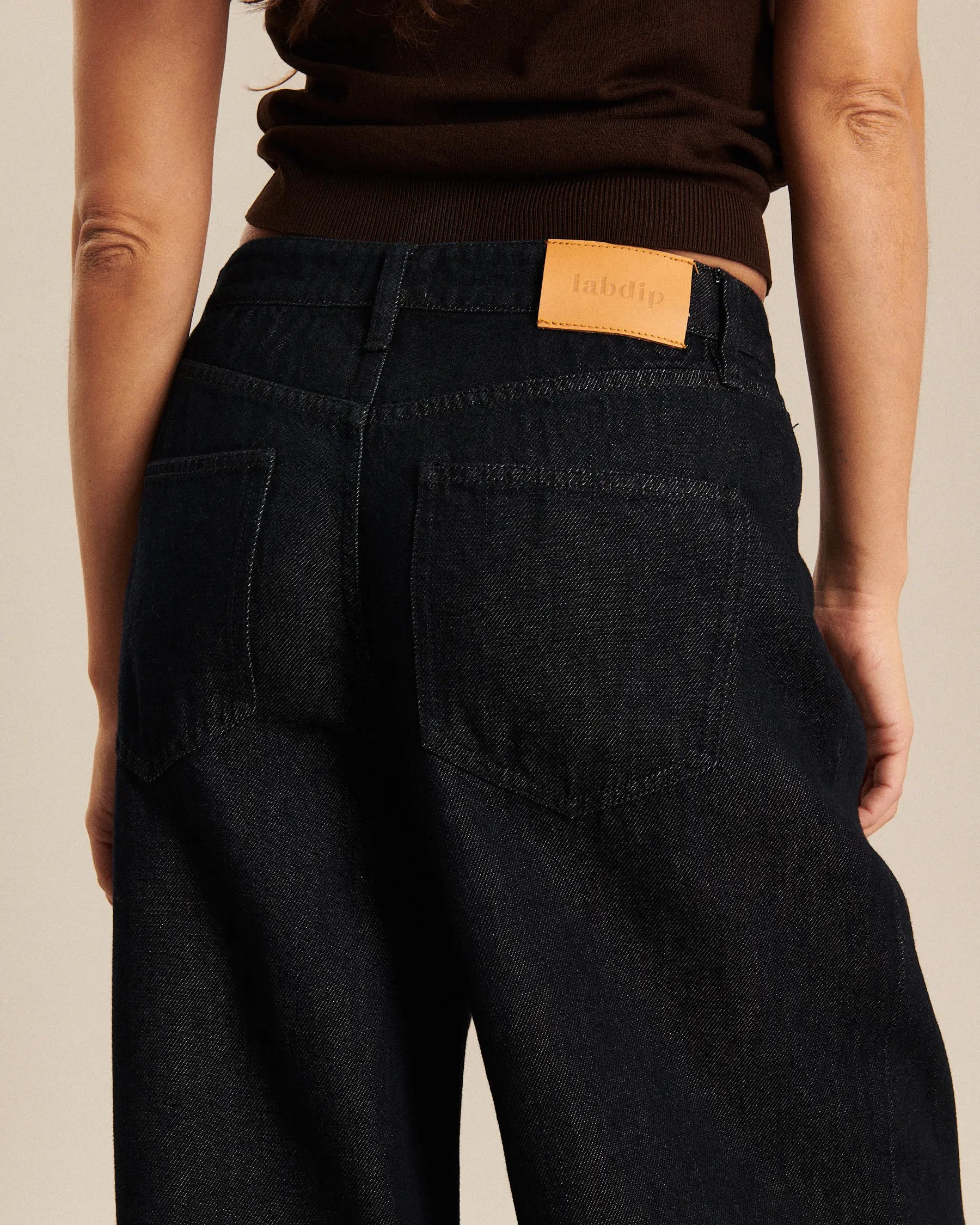 Labdip Vera jean droit bleu brut tencel fluide