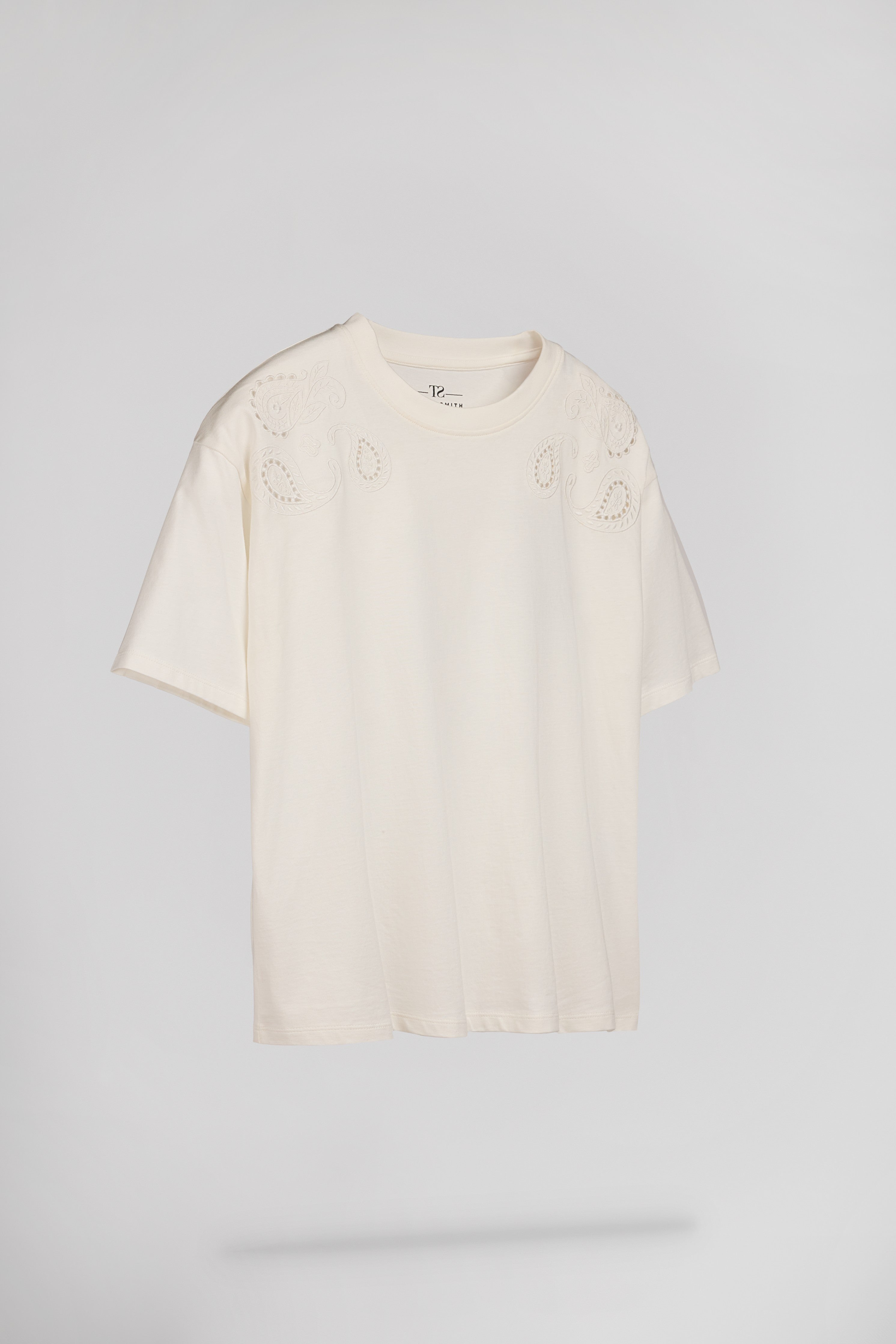 Teddy Smith T-Lyana MC Middle White t-shirt coton blanc femme