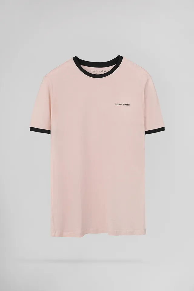 Teddy Smith The-Tee 2 R MC t-shirt homme rose pastel coton