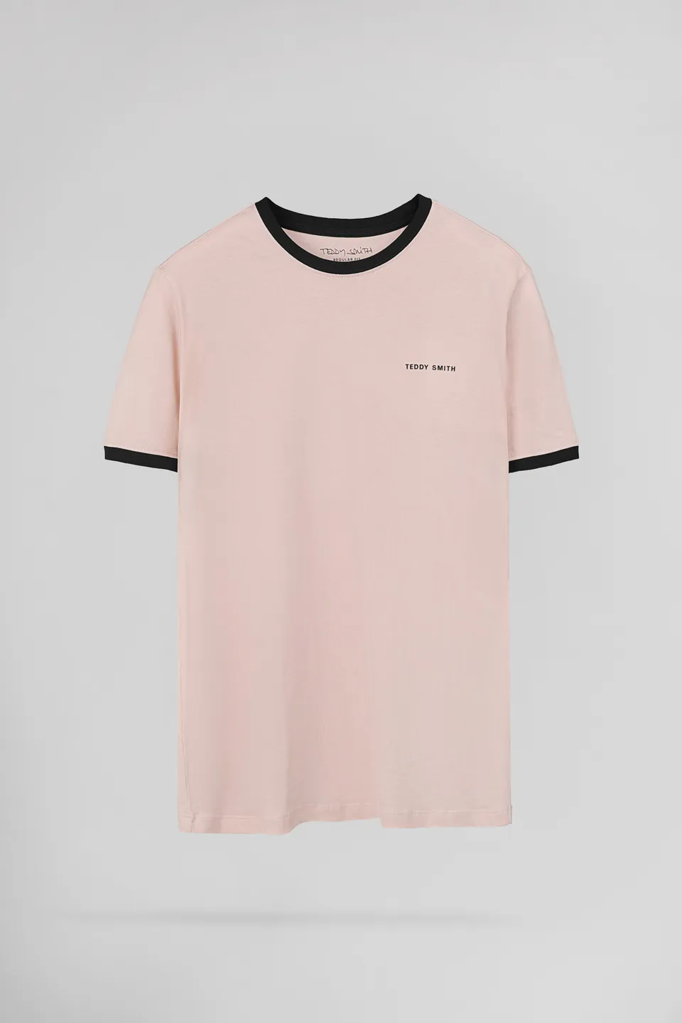 Teddy Smith The-Tee 2 R MC t-shirt homme rose pastel coton