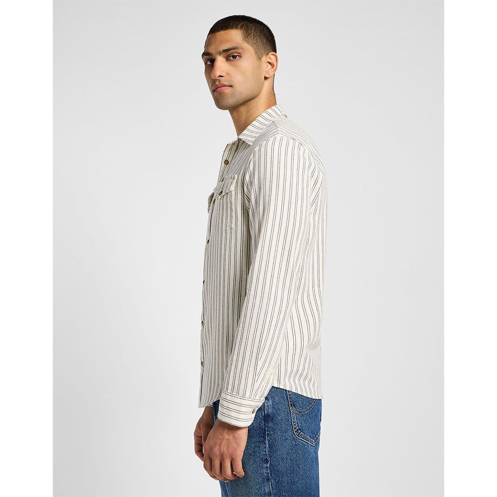 Lee Clean Western chemise homme écru regular coton
