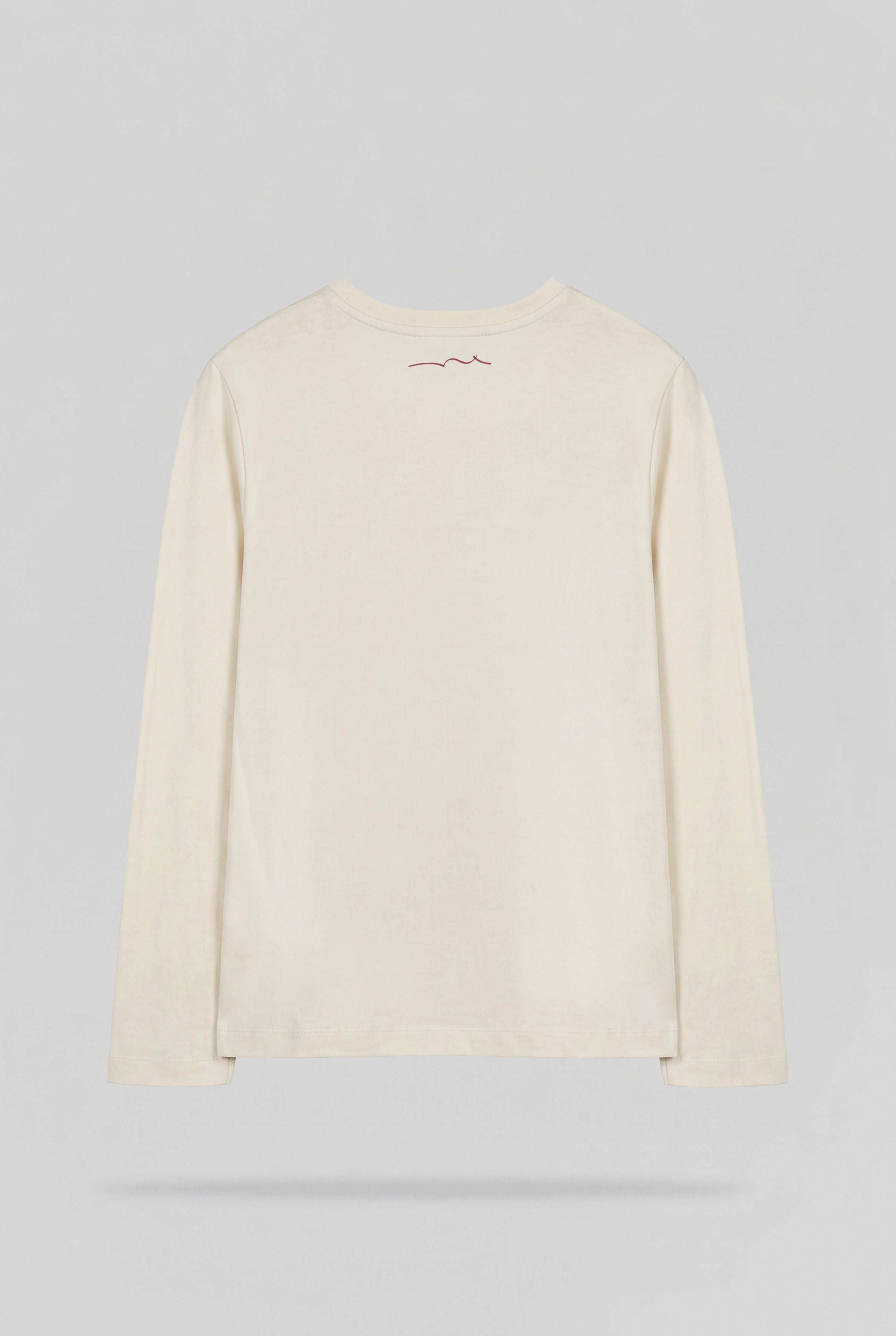 Teddy Smith T-Company ML JR t-shirt cream garcon manches longues
