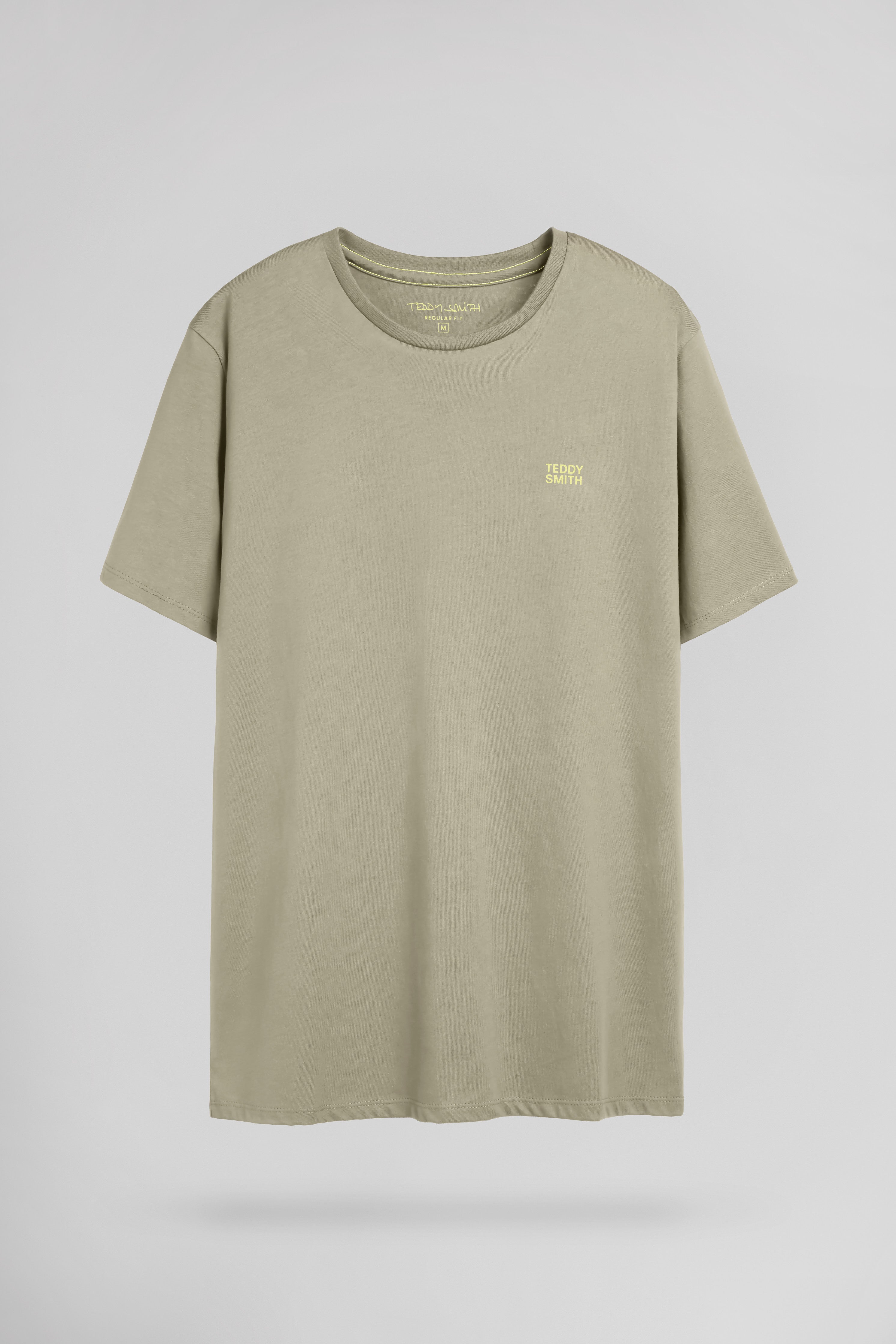 Teddy Smith The Tee 1 MC t-shirt kaki clair coton