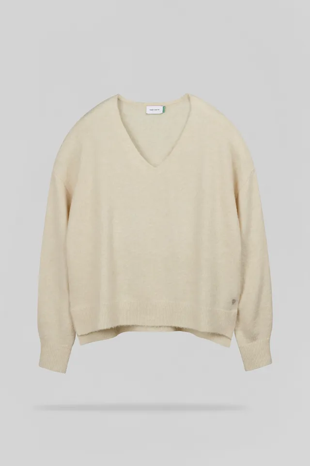 Teddy Smith P-Billie pull femme beige chiné