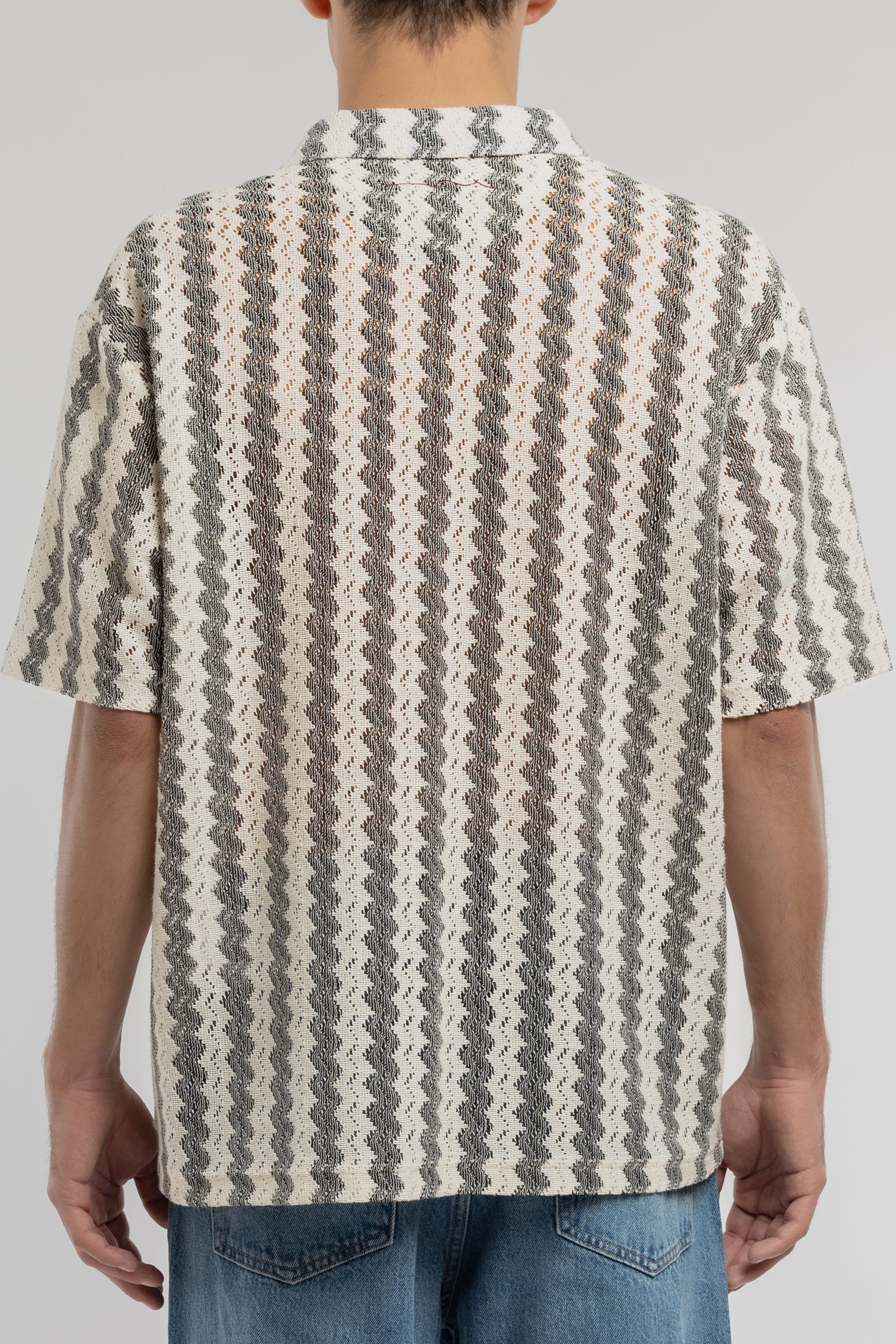 Teddy Smith P-Romario MC polo homme cream zigzag ample