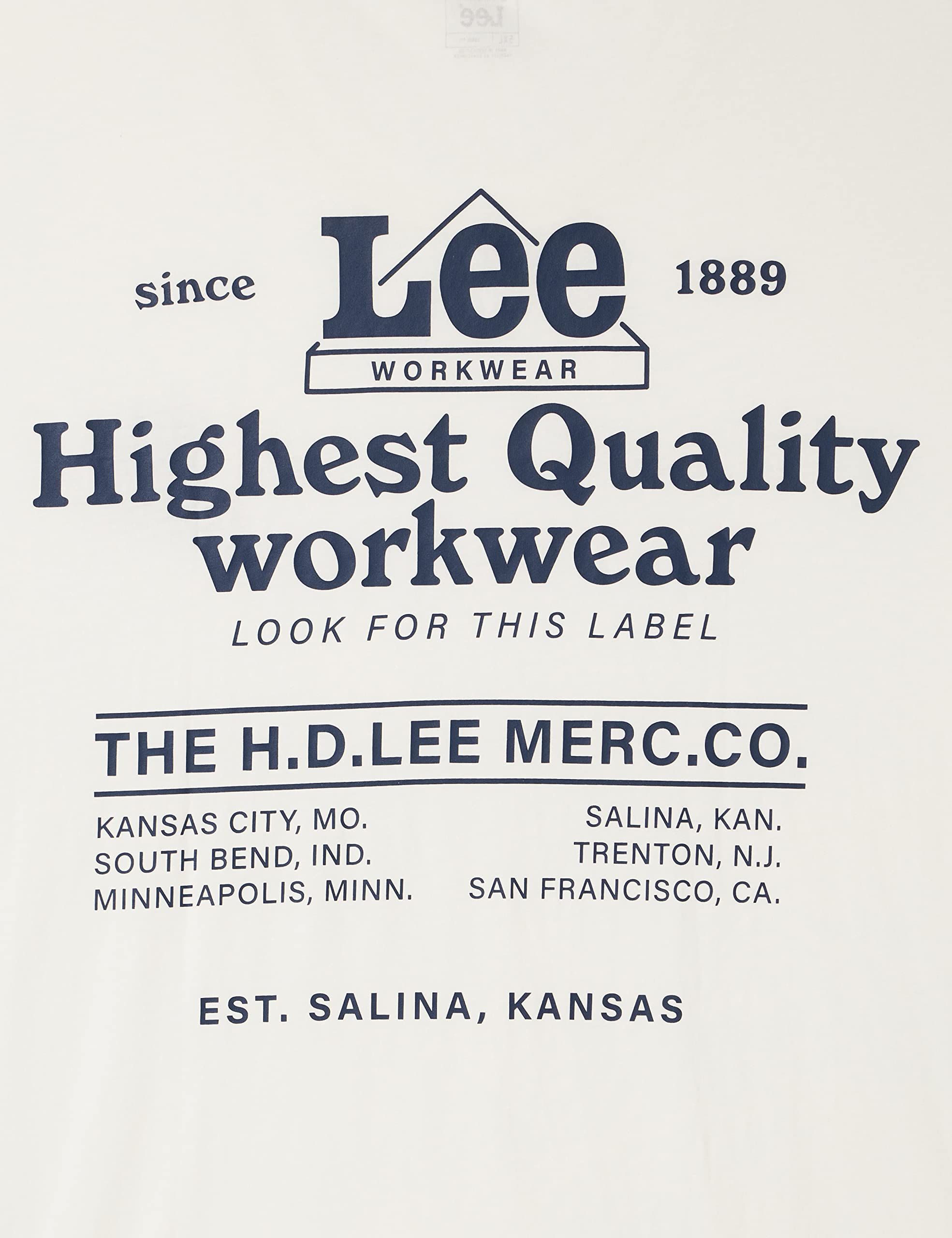 Lee Worker t-shirt homme col rond coton