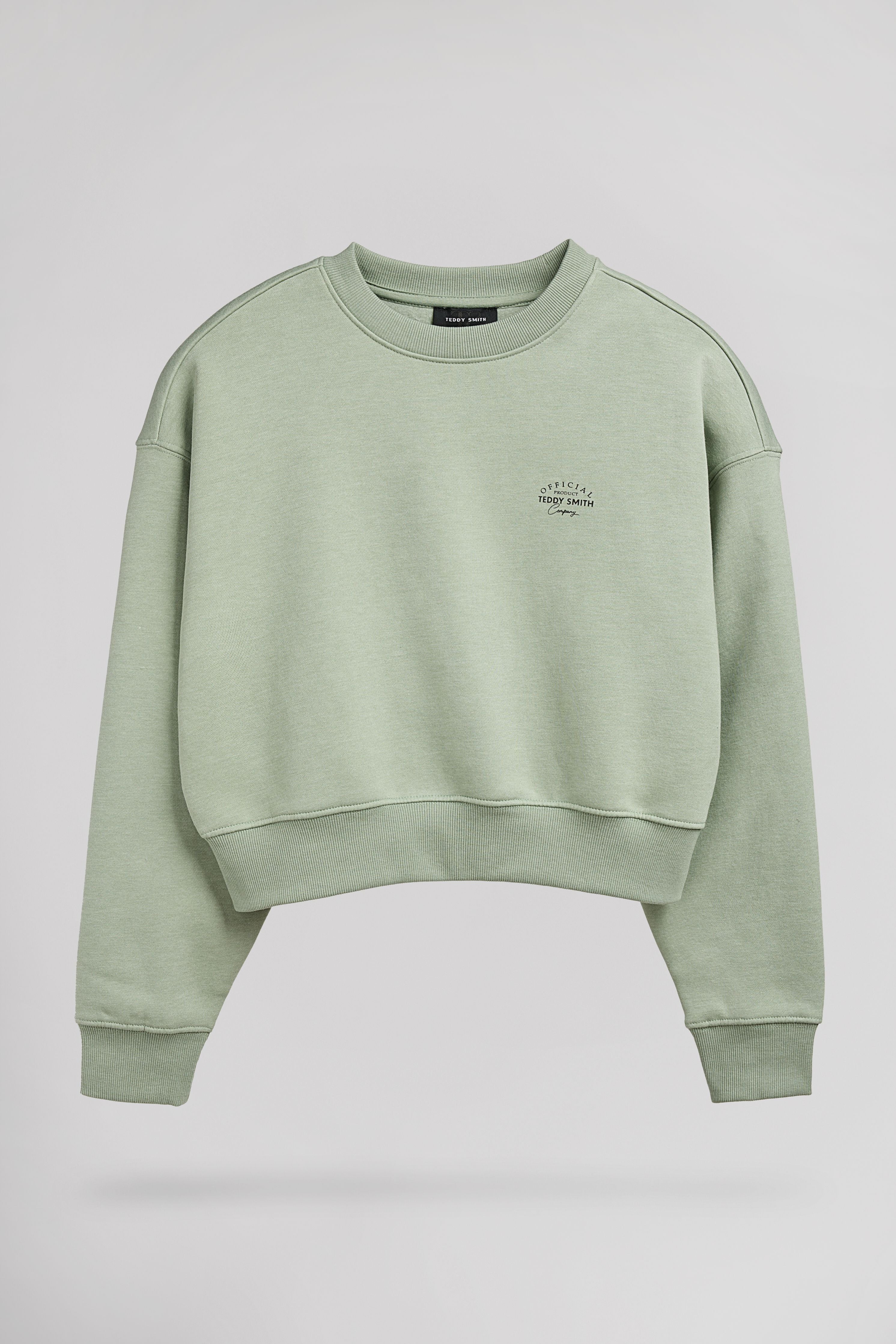 Teddy Smith S-Andrea JR sweat vert iceberg fille