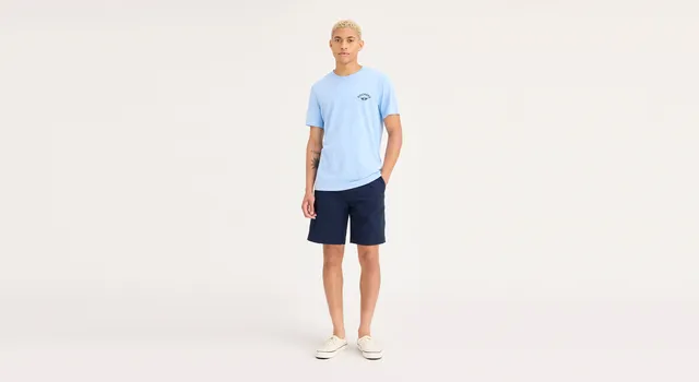 Dockers Ultimate Shorts short homme bleu Pembroke droite