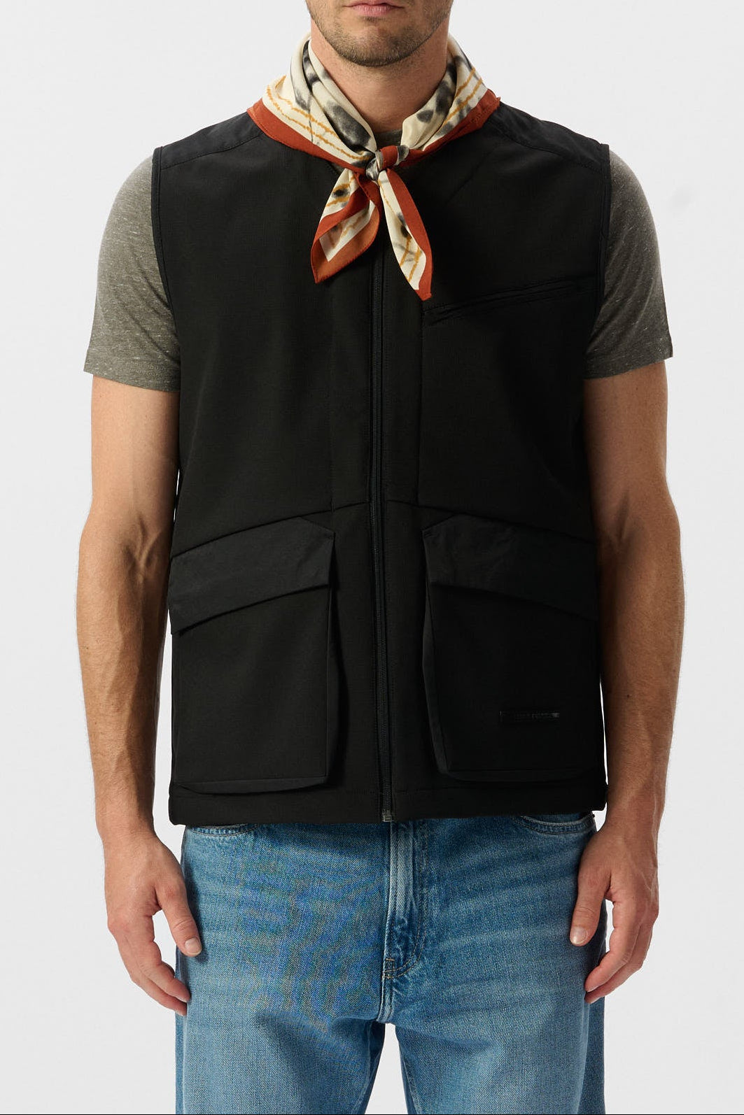 Teddy Smith B-Ester veste sans manches noir zippé homme