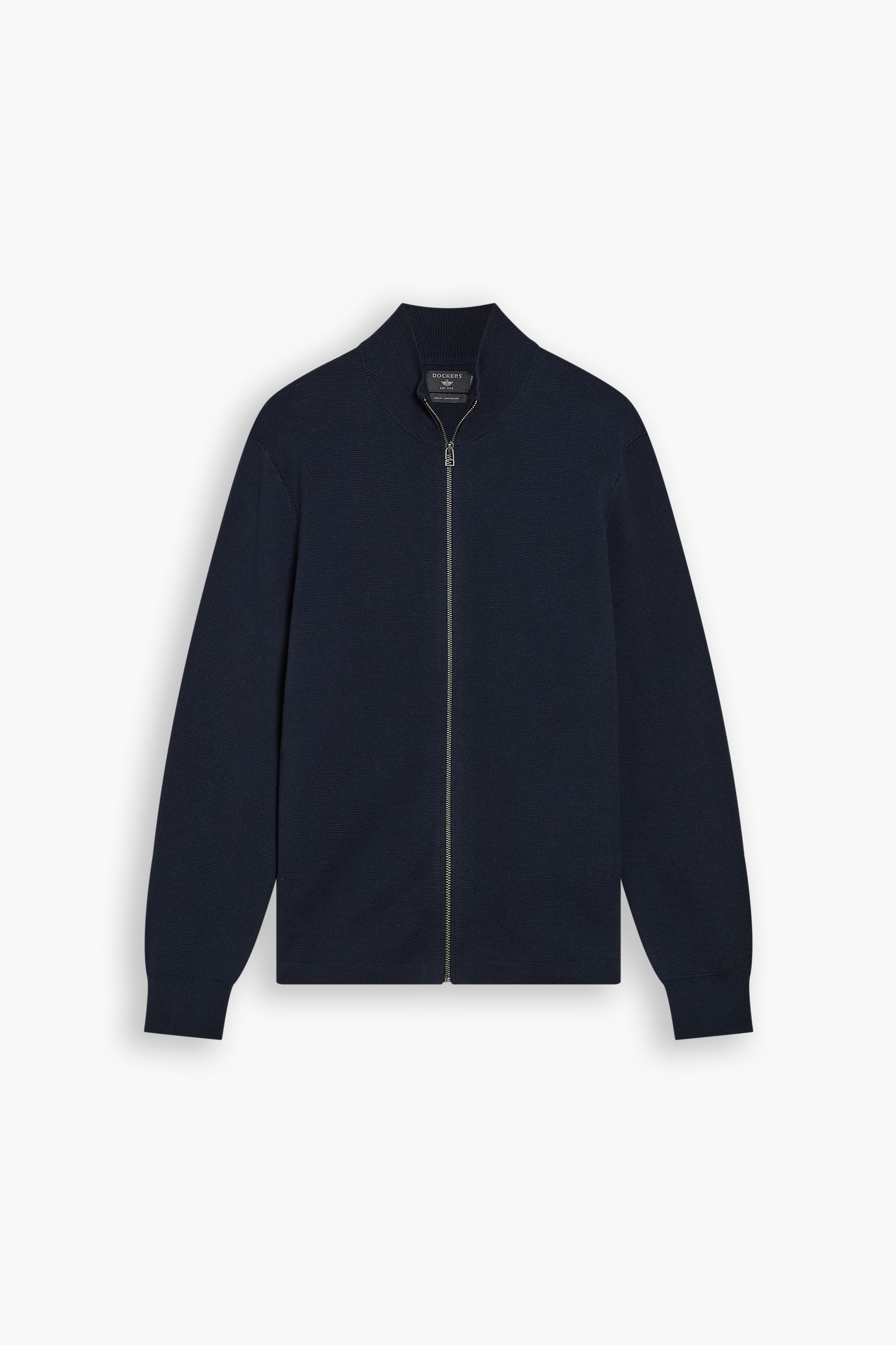 Dockers Full-Zip Sweater pull zippé bleu marine coupe regular