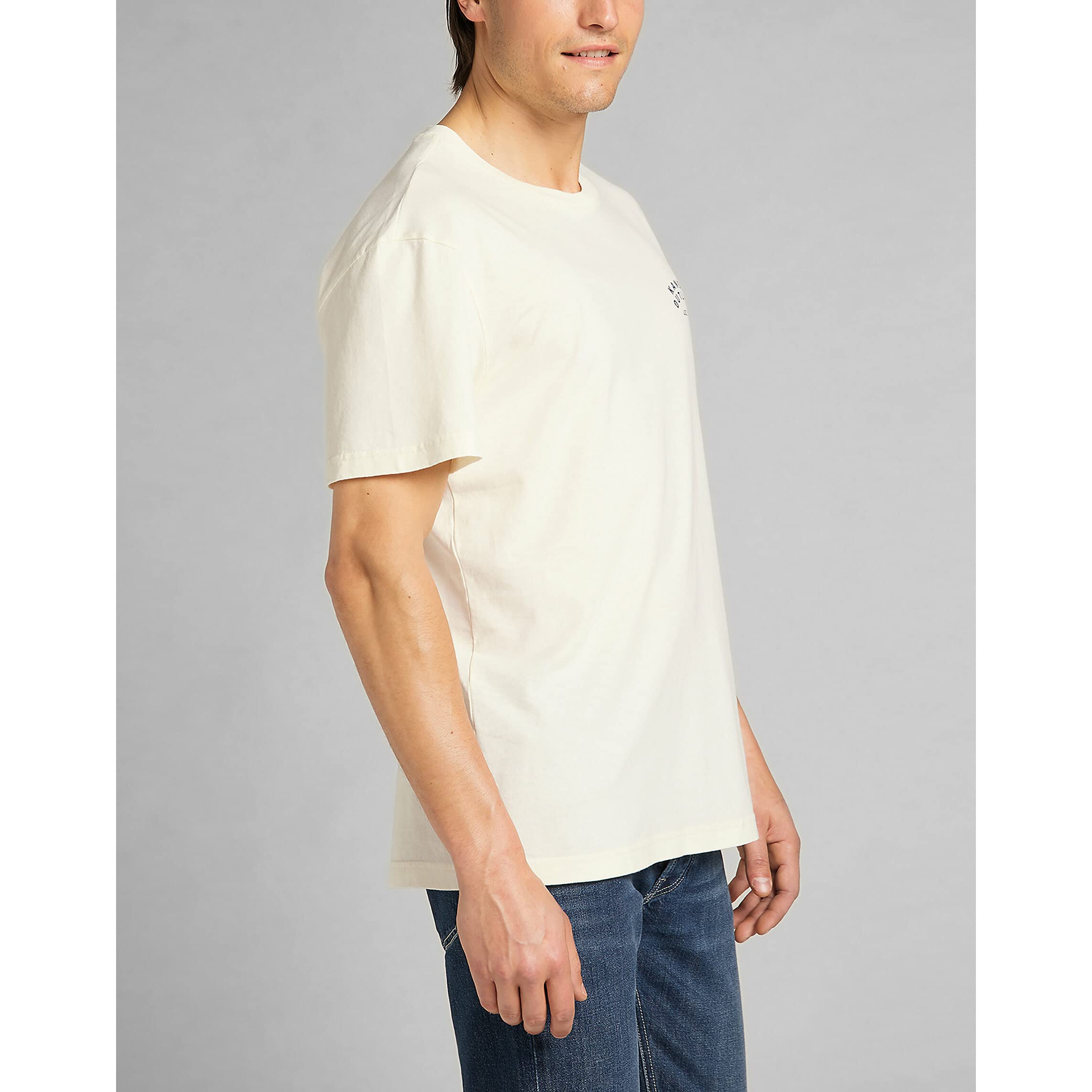 Lee Graphic Tee t-shirt homme écru XL imprimé
