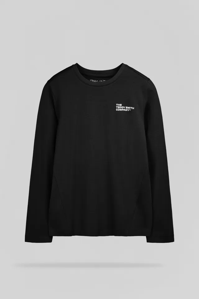 Teddy Smith T-Company ML JR t-shirt noir garçon