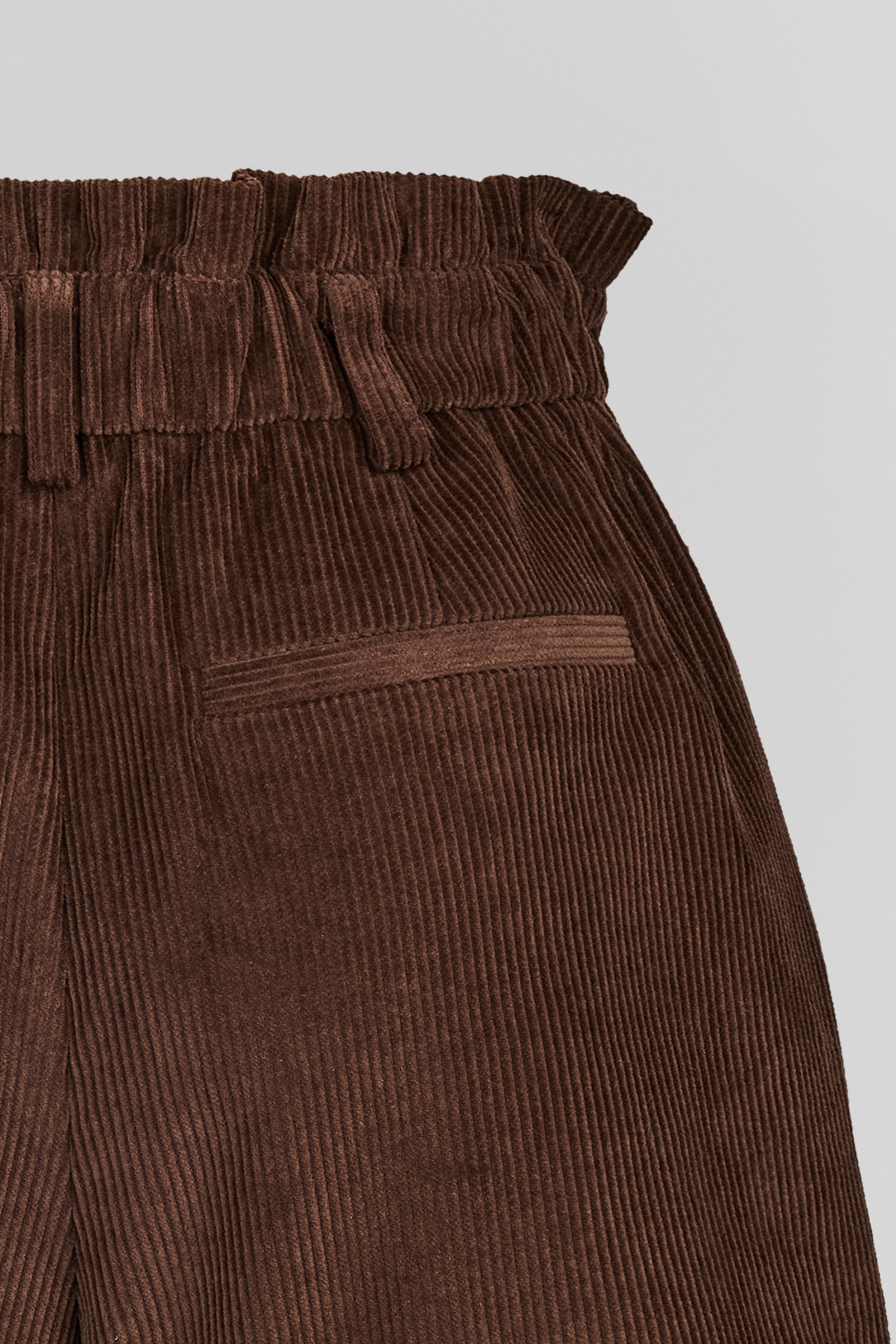 Teddy Smith S-Aloïs Chocolat short femme velours taille haute