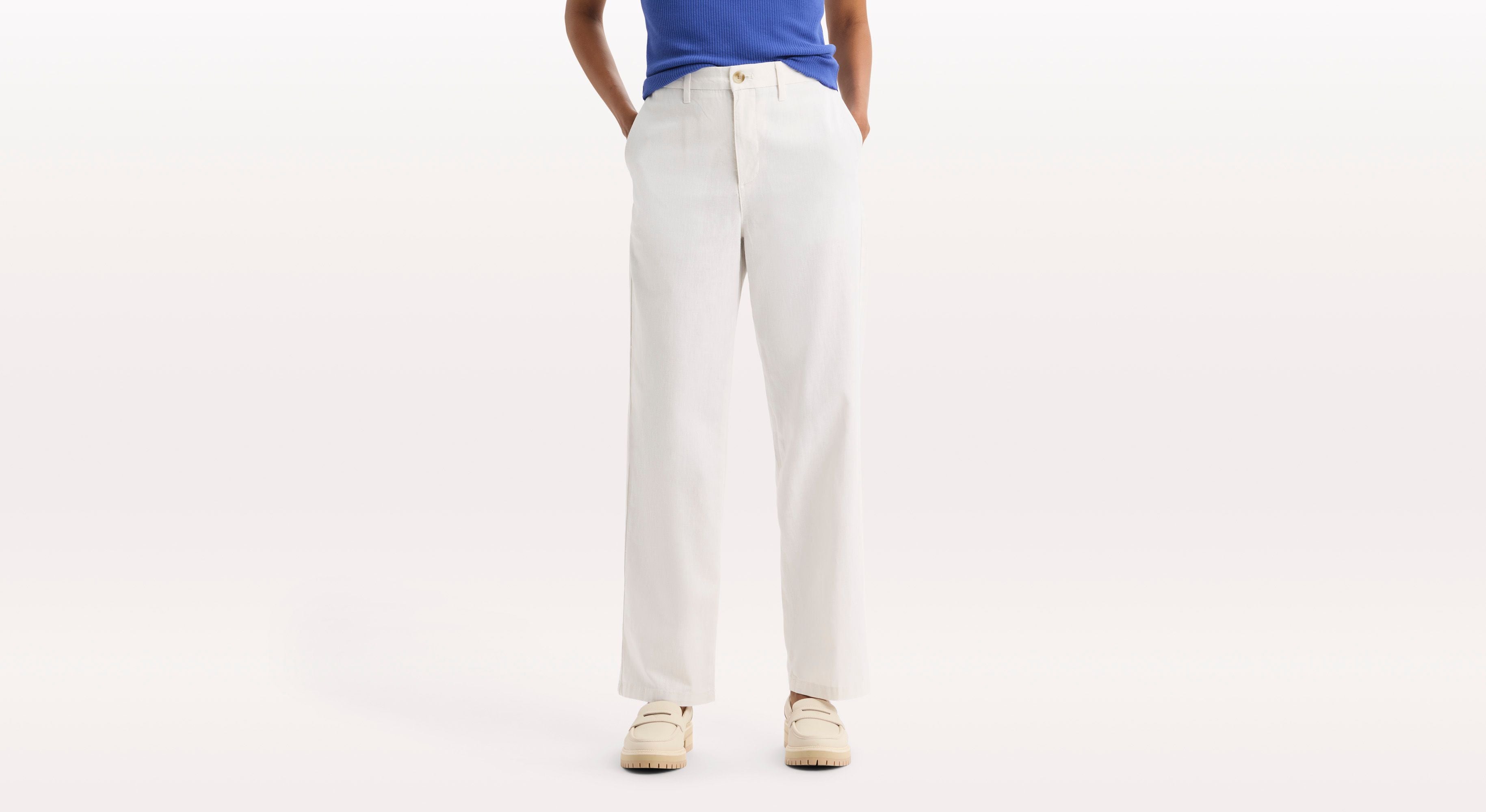 Dockers Blake High Straight chino blanc taille haute coupe droite