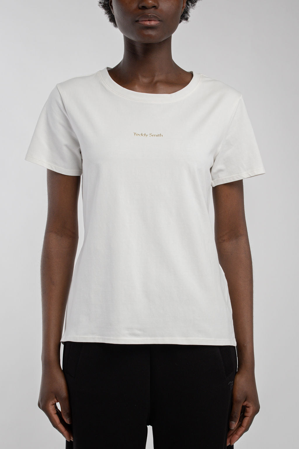 Teddy Smith T-Ribelle t-shirt femme middle white coton