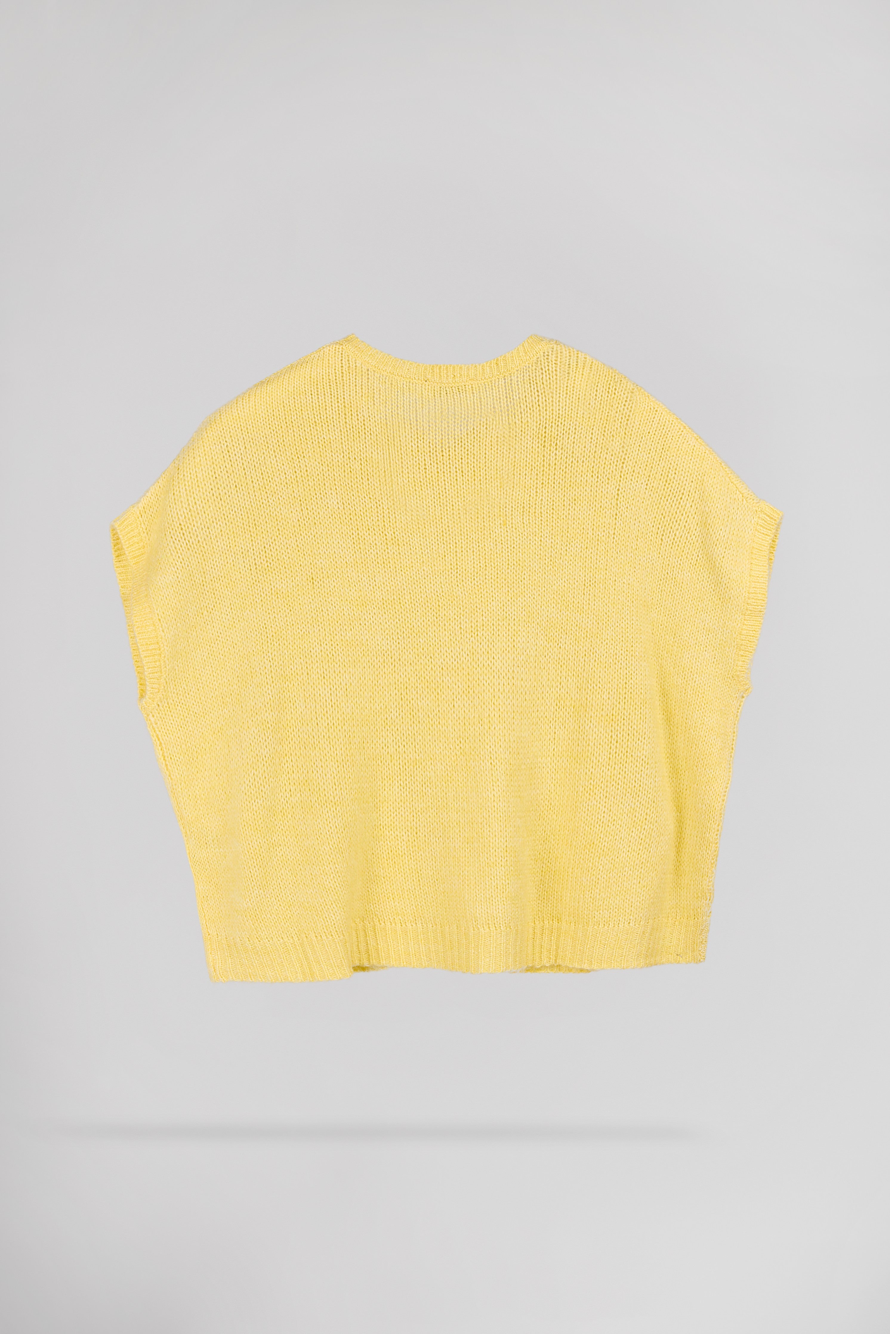 Teddy Smith P-Mochi Pull femme oversize jaune citron laine