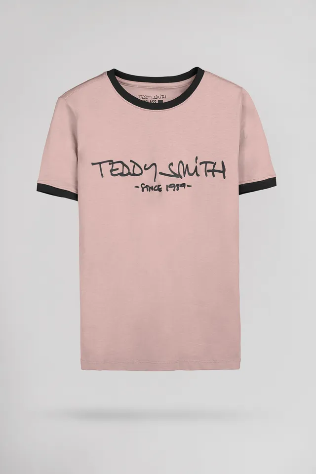 Teddy Smith Ticlass MC t-shirt rose coton