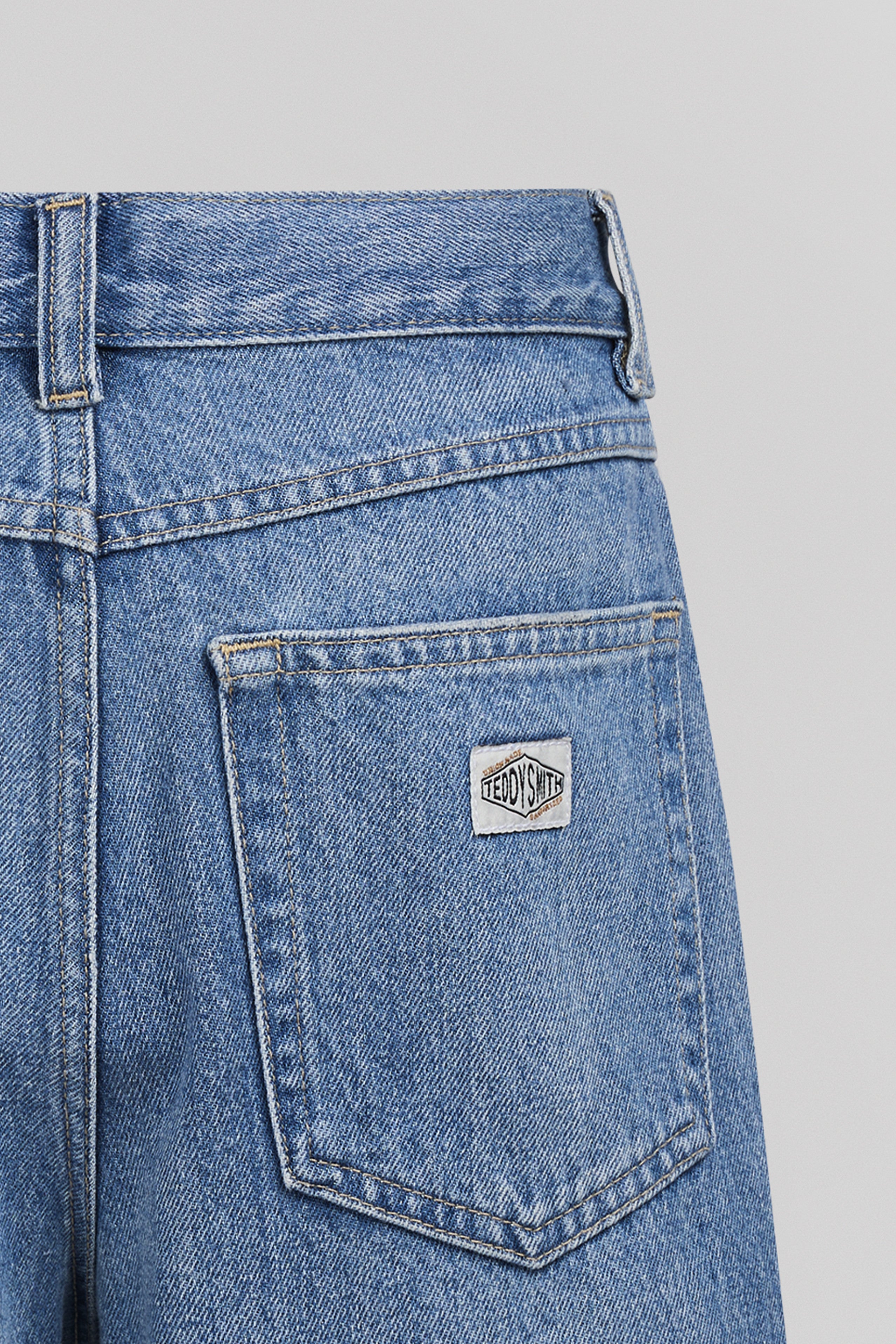 Teddy Smith S-Axel SH JR short jean garçon indigo