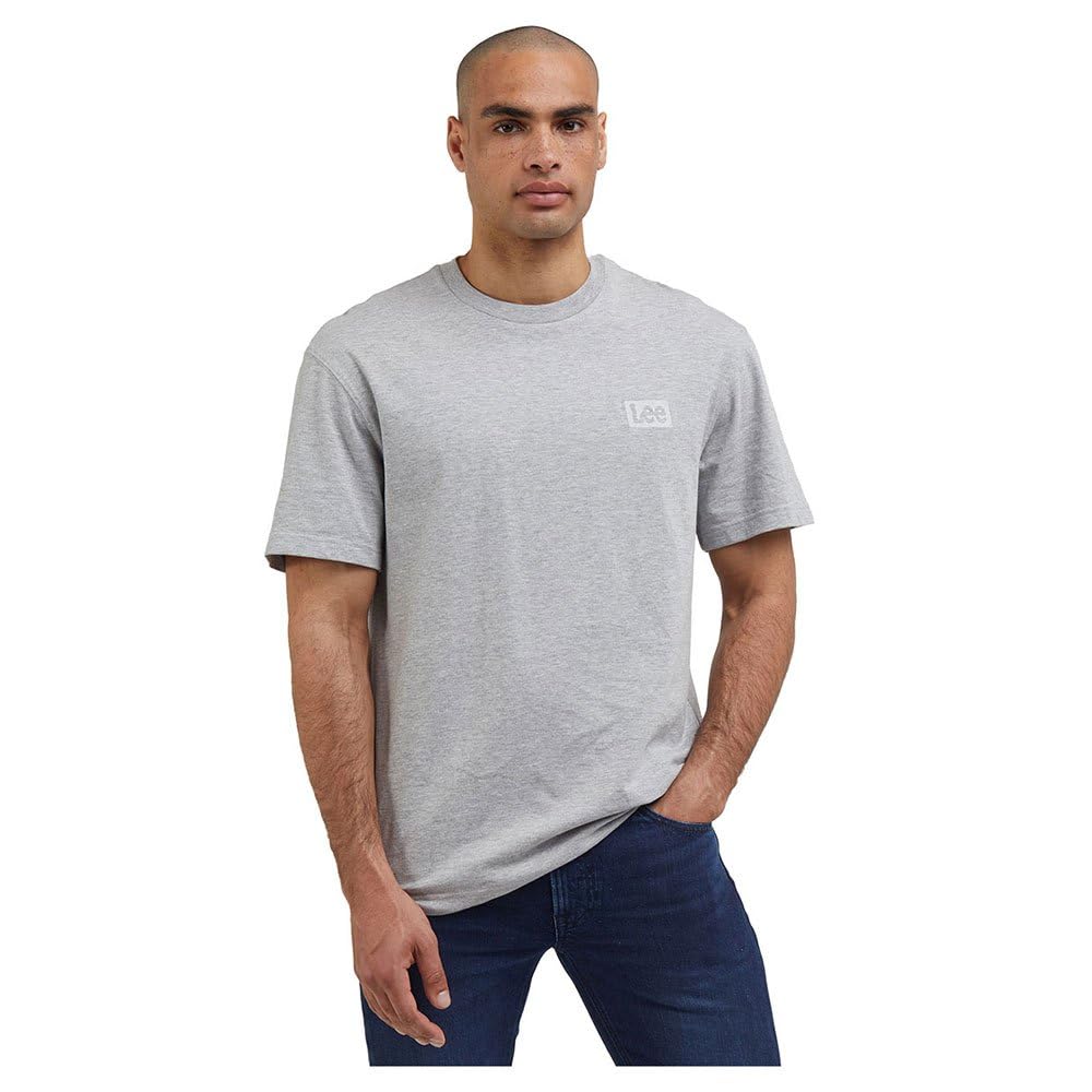 Lee Plain Loose Tee Sharp Grey Mele t-shirt homme gris M