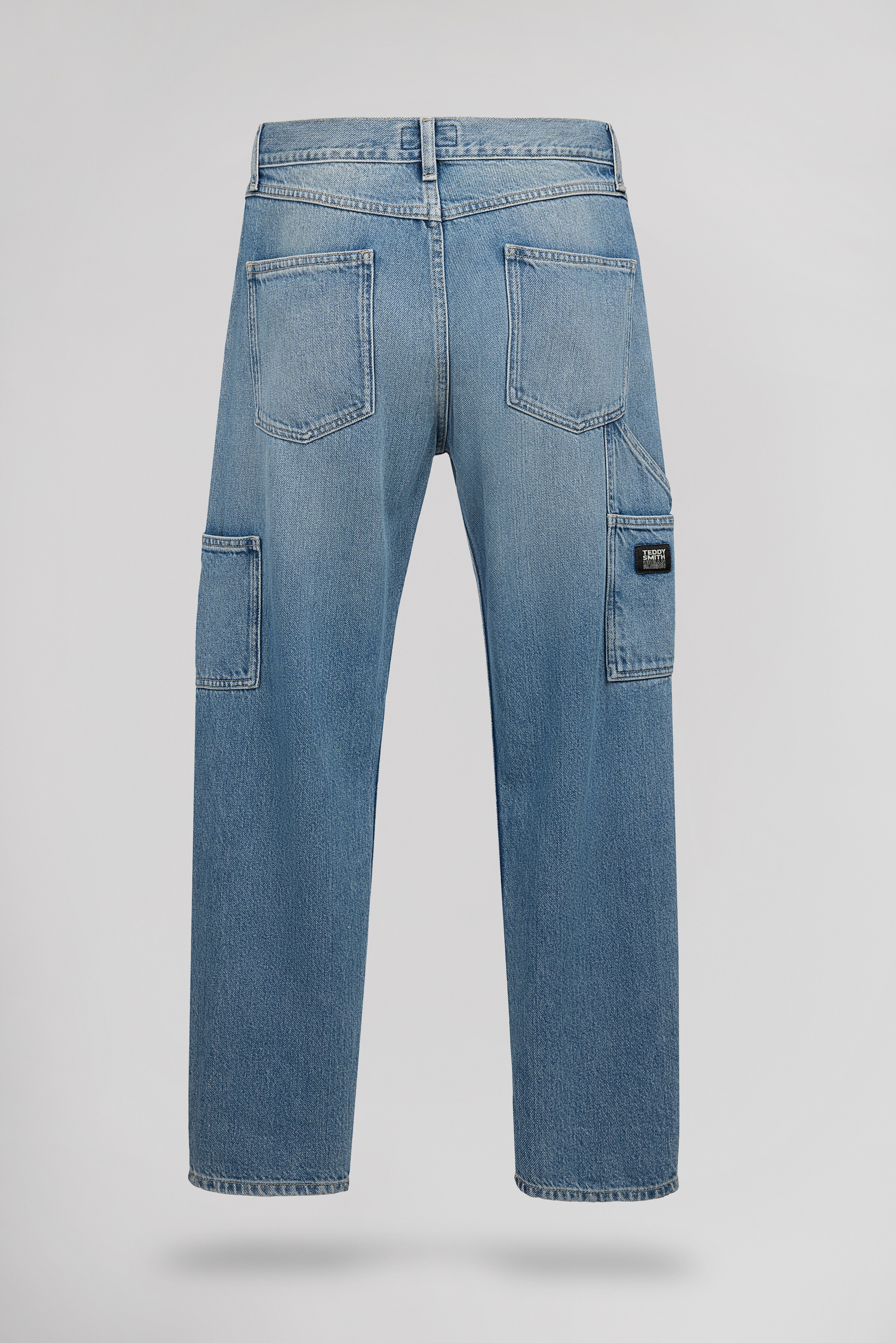Teddy Smith Carpenter Used jean droit bleu vintage homme