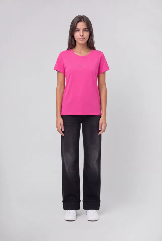 Teddy Smith T-Ribelle MC t-shirt fushia femme