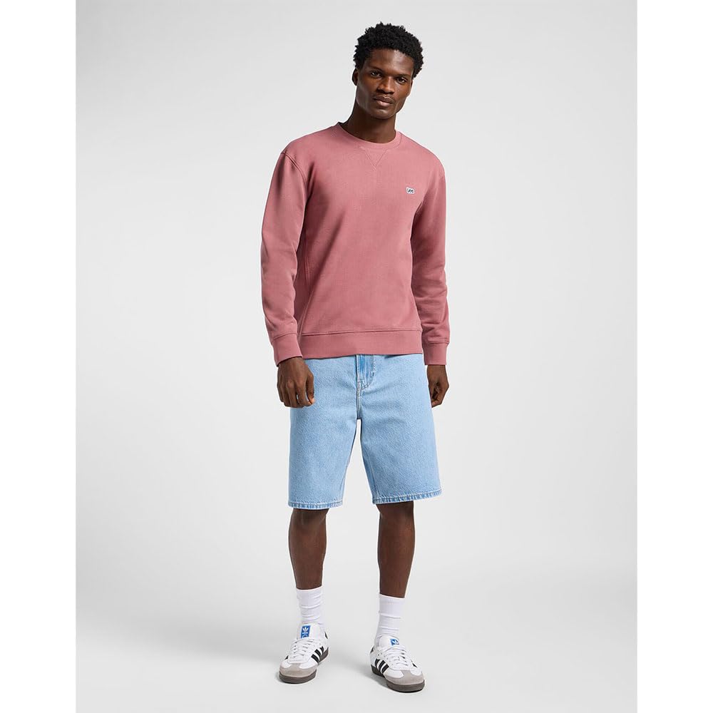 Lee Patch Crew sweat homme Jade Forest col rond coton