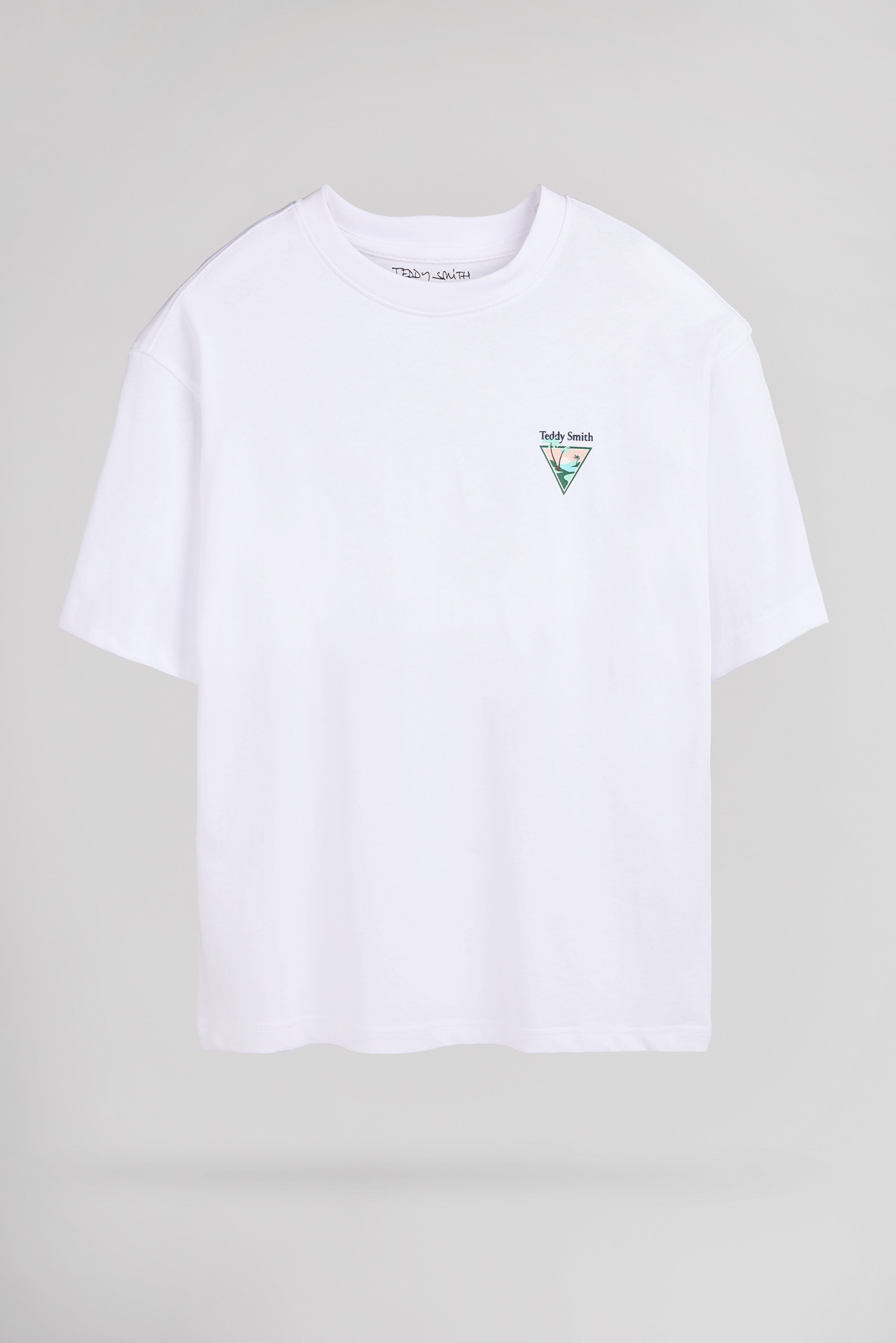 Teddy Smith T-Lab MC JR t-shirt blanc enfant