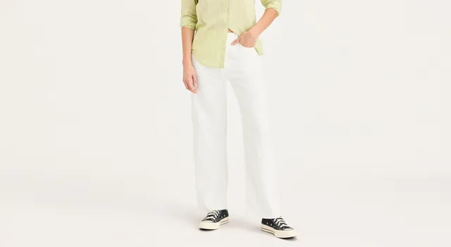 Dockers Sutter High Straight chino femme blanc