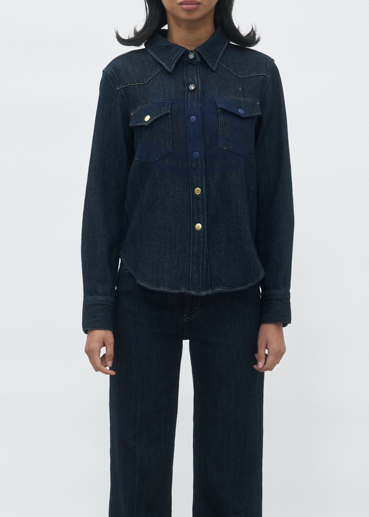 Labdip Drift Dark Blue chemise denim ajustée