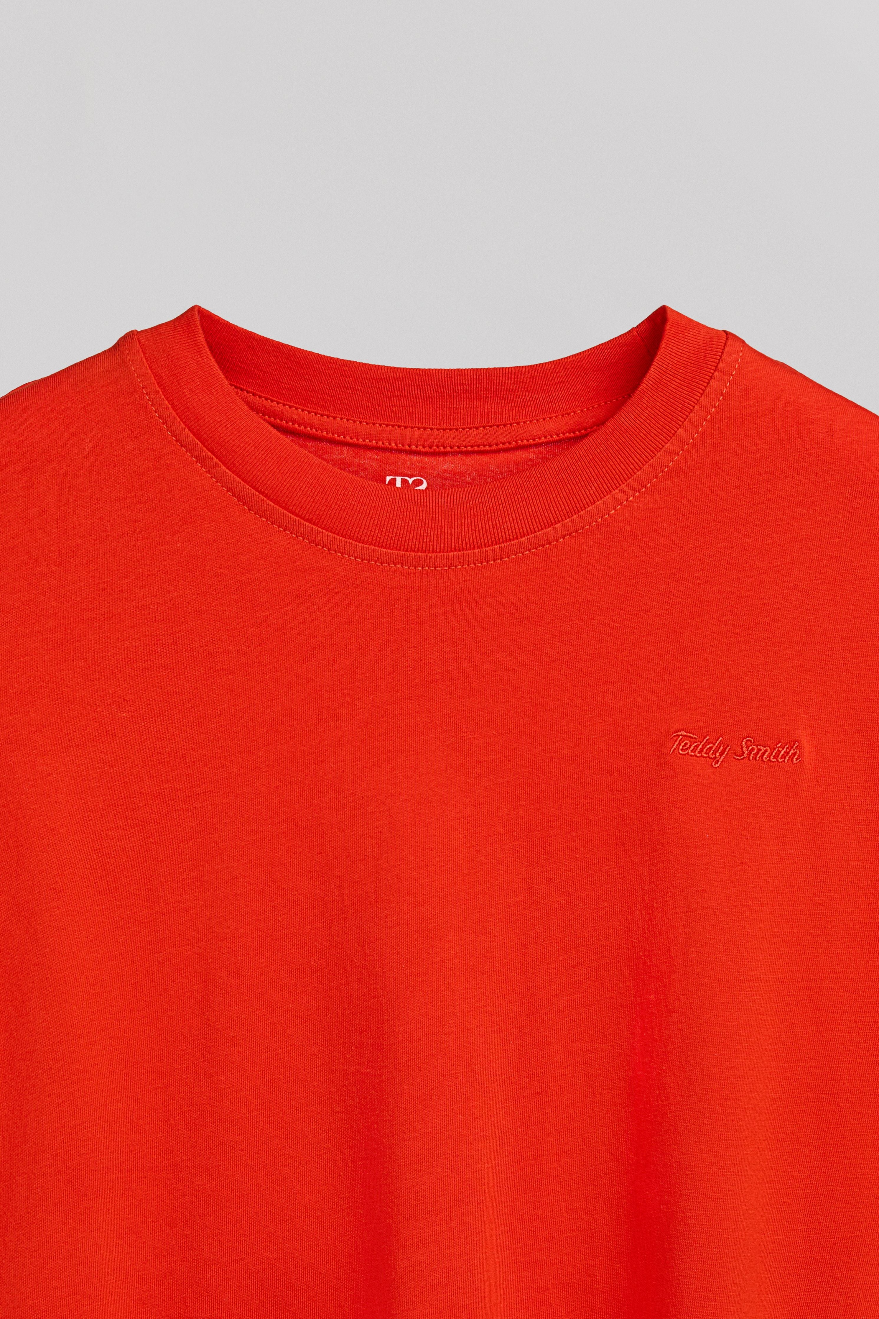 Teddy Smith T-Carla MC t-shirt court large poppy coton