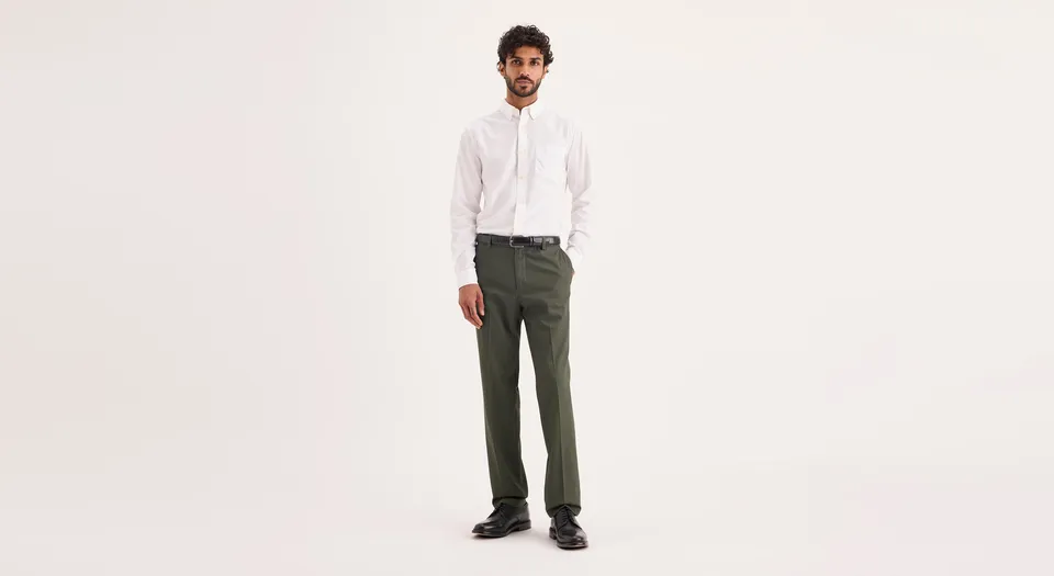Dockers Signature Iron Free Khaki Slim Homme Vert
