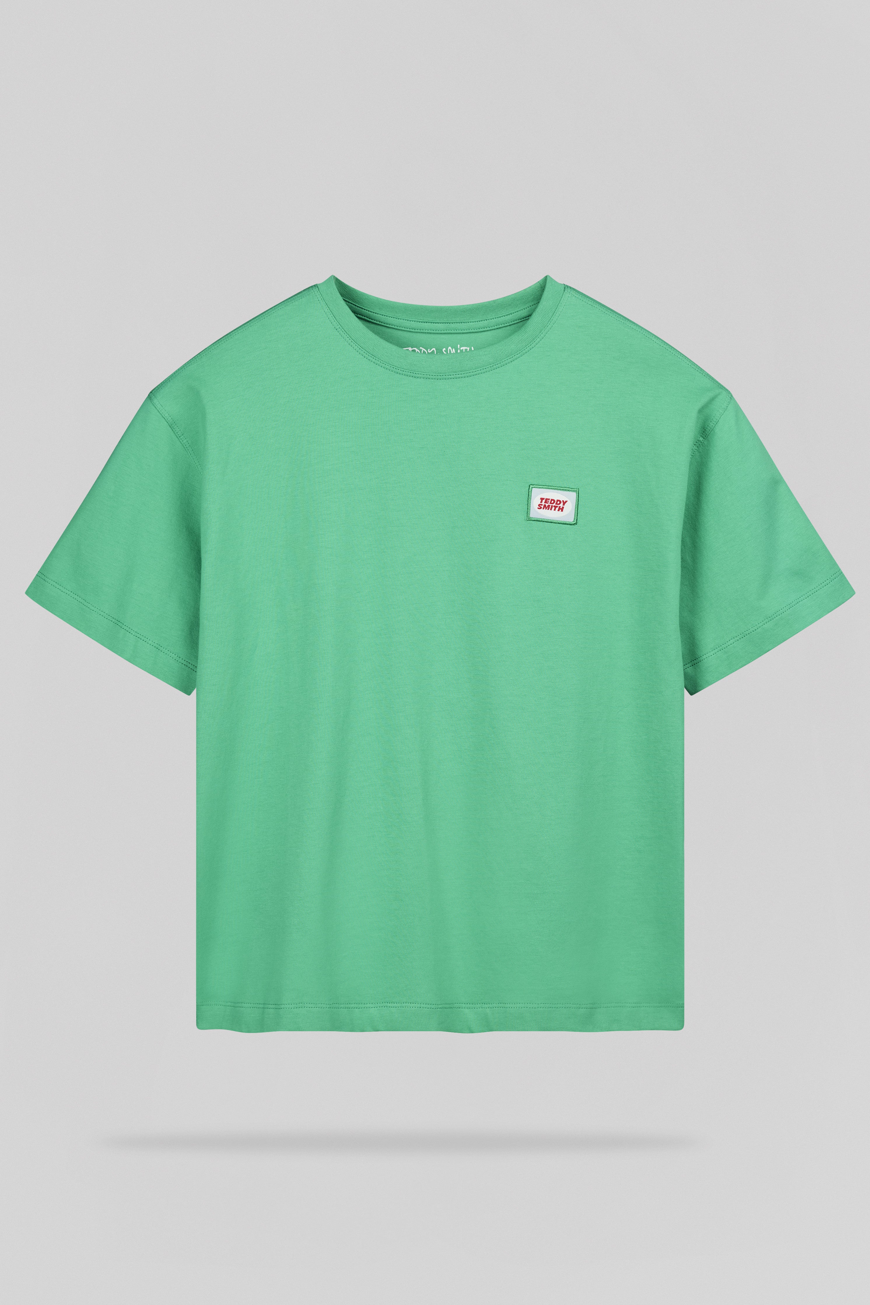 Teddy Smith T-Badge MC JR t-shirt enfant Candy Green badges