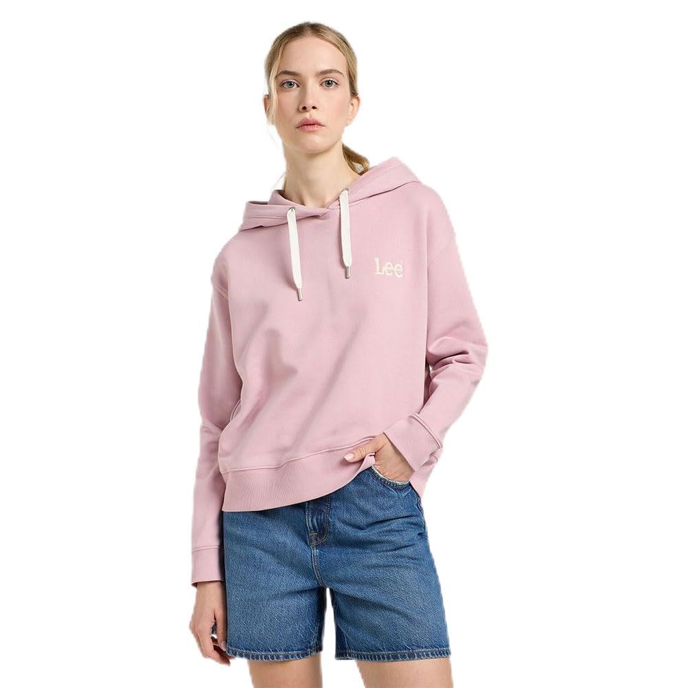 Lee Essential Hoodie sweat femme mauve doux capuche coton
