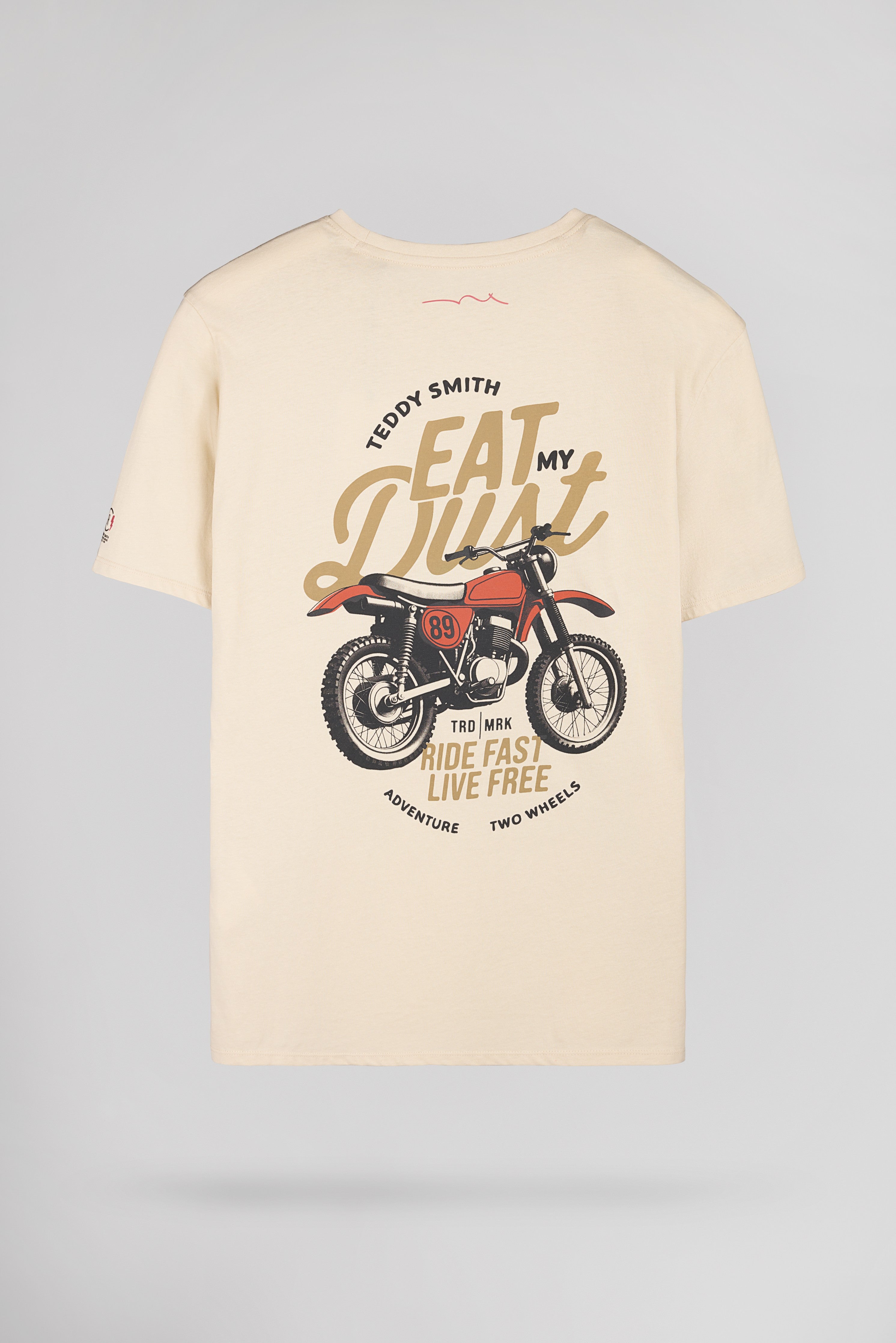 Teddy Smith T-Carso MC Soft Grège t-shirt homme moto