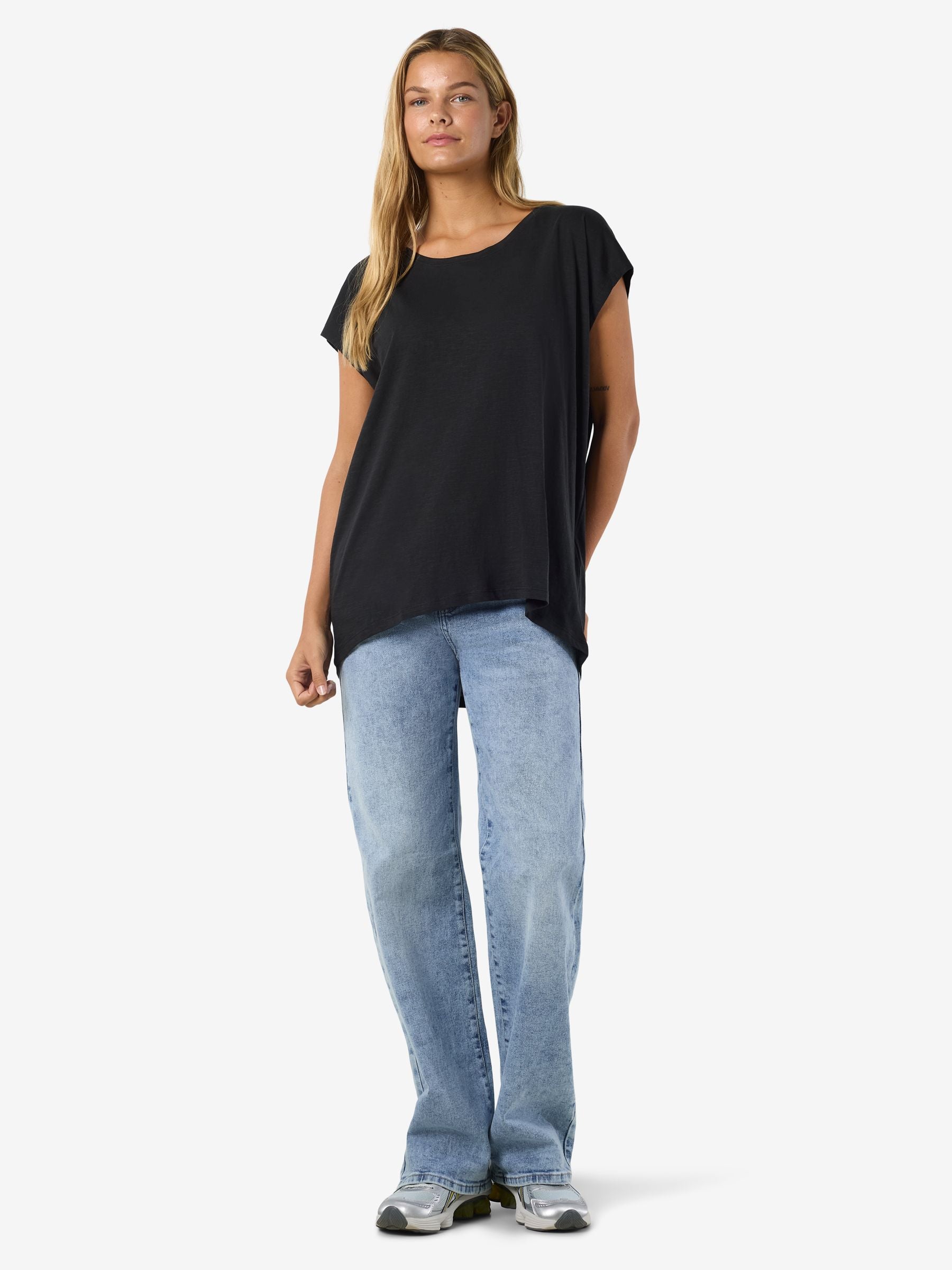 Noisy May Mathilde t-shirt oversize coton bio long