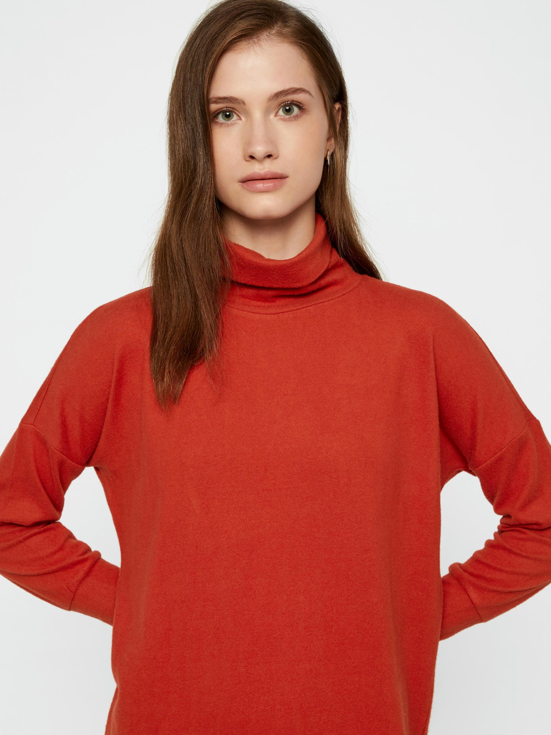 Noisy May robe courte col montant molletonnée stretch