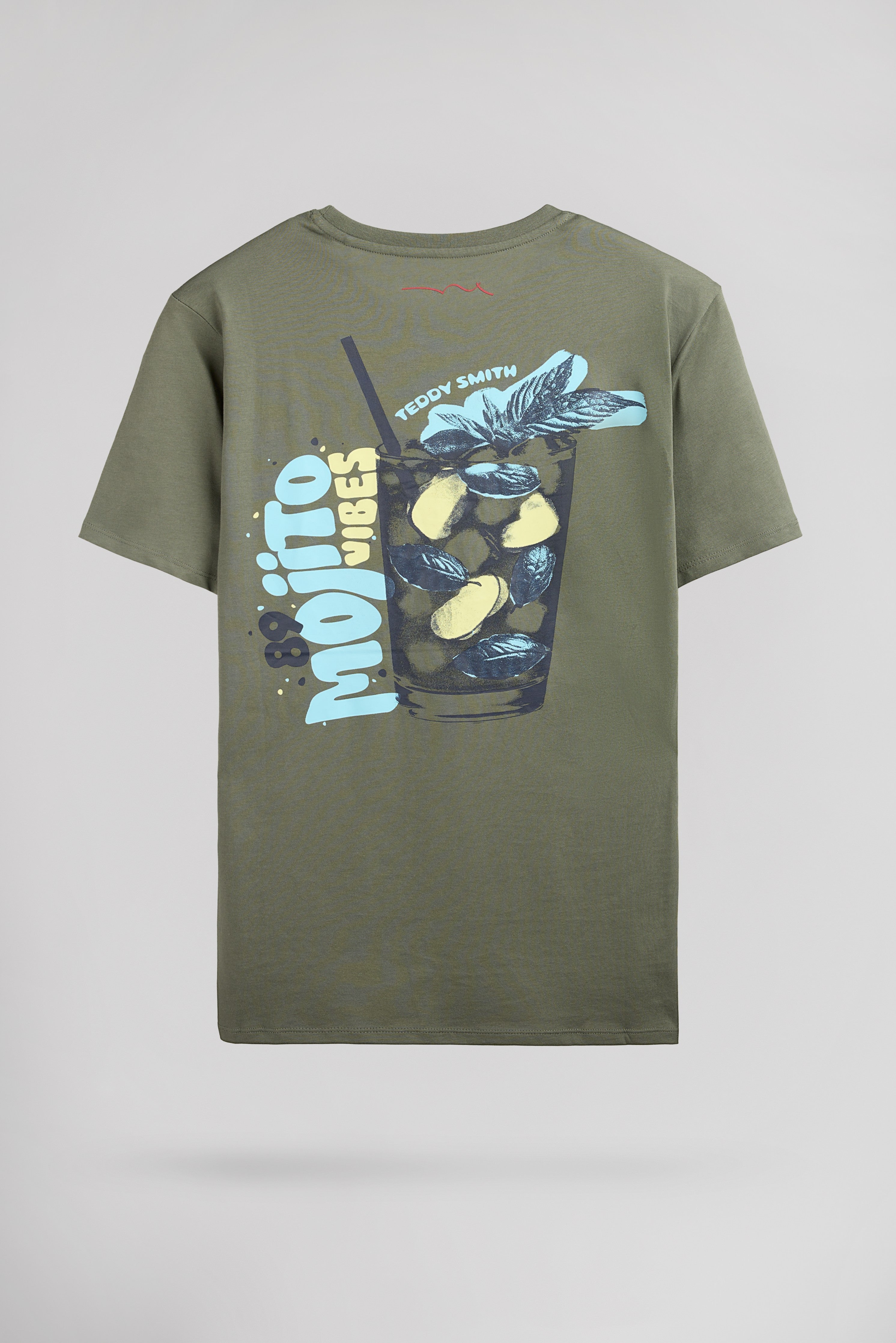 Teddy Smith T-Mojito MC t-shirt kaki military imprimé
