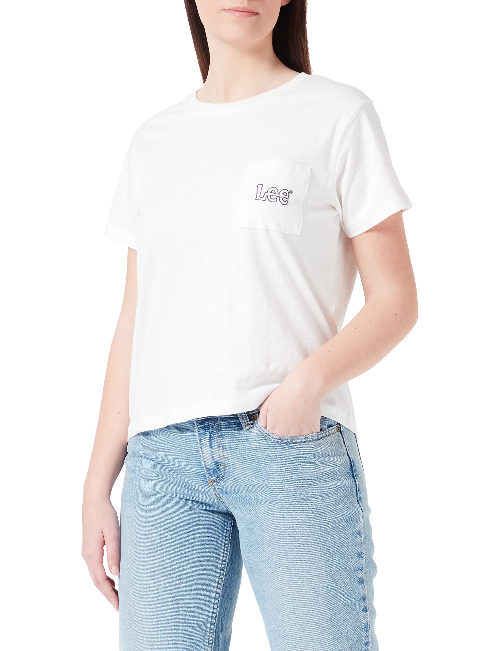 Lee Pocket Tee t-shirt femme taille S blanc