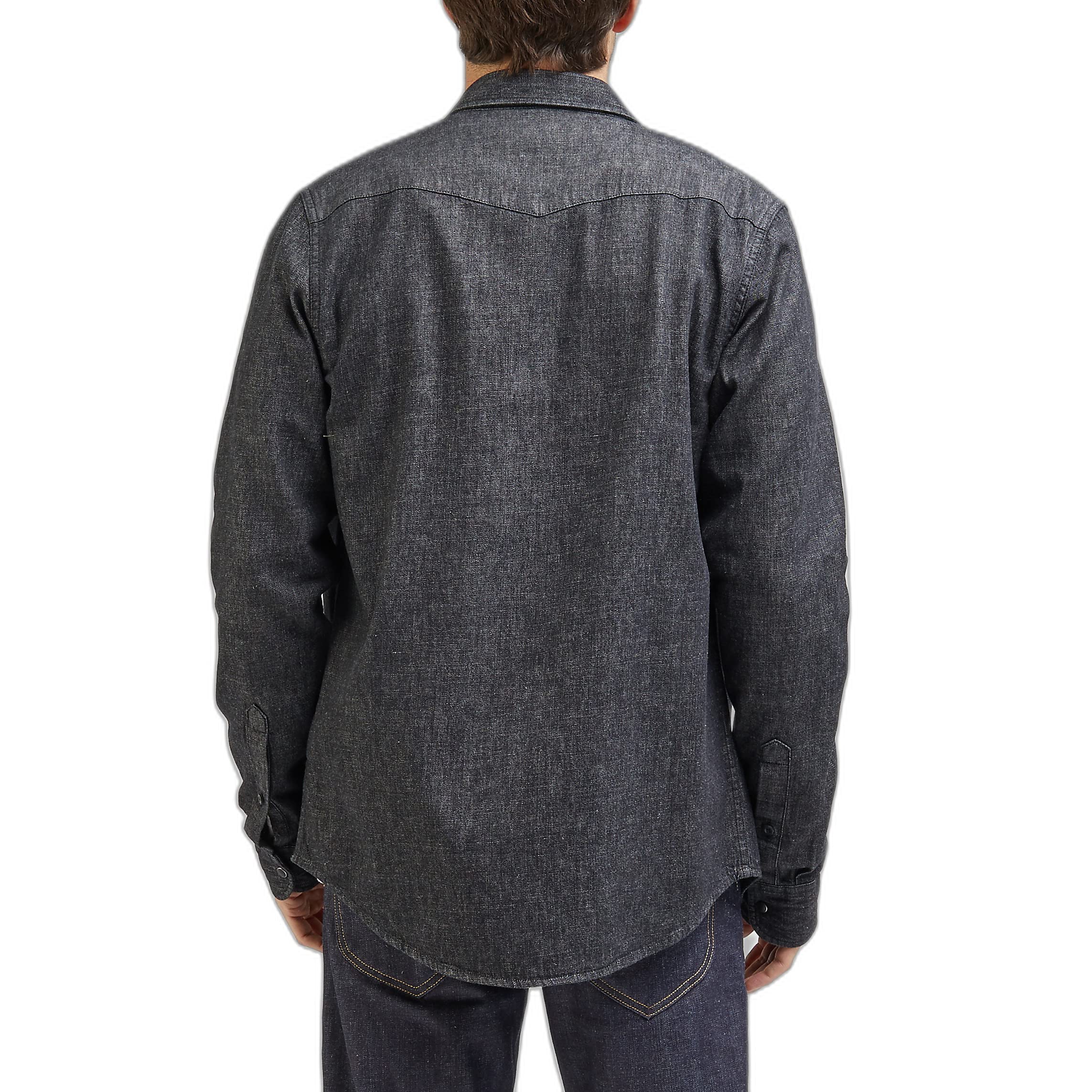 Lee Regular Western Chemise Homme Taille M denim rigide