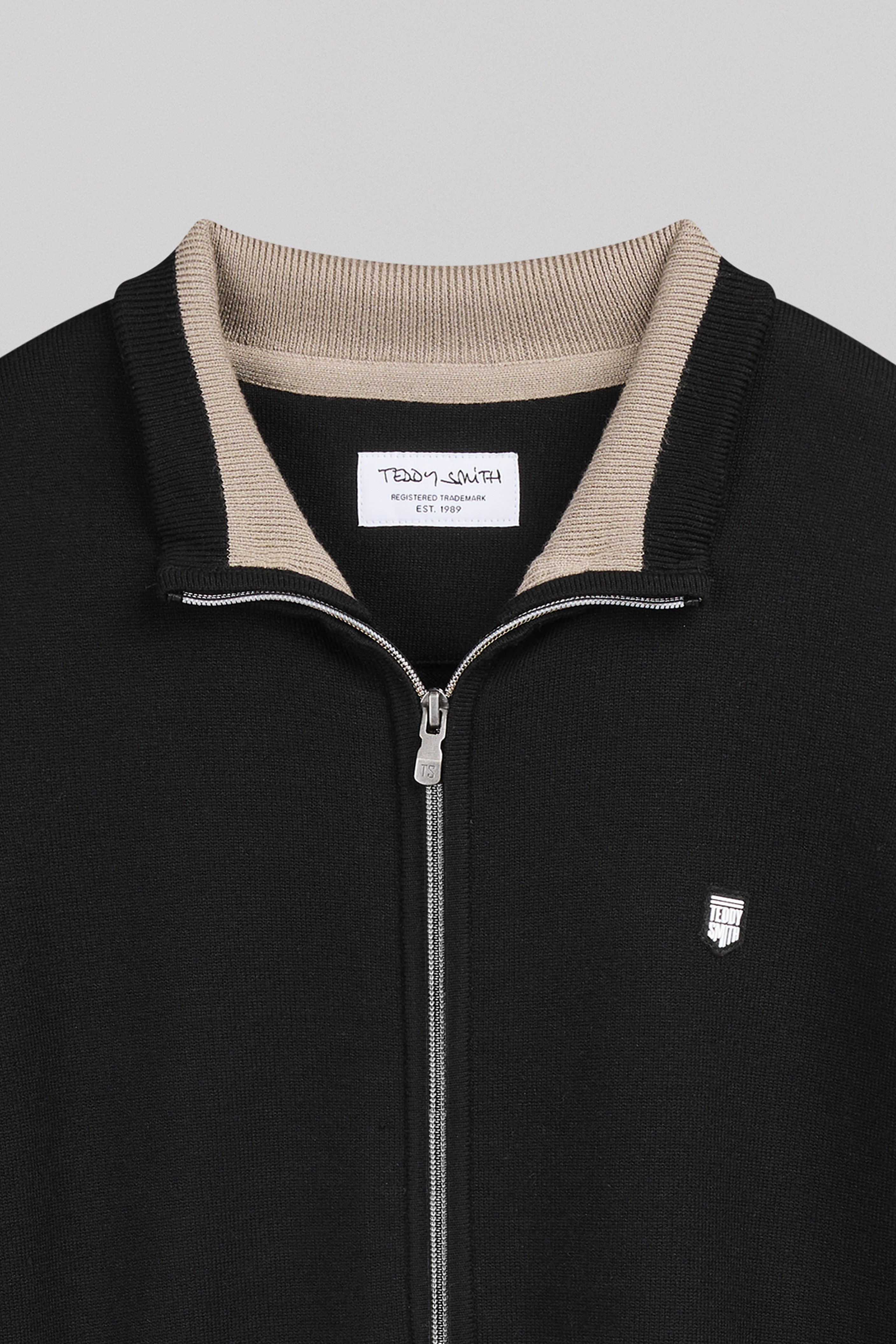 Teddy Smith G-Martyn gilet zippé noir col montant