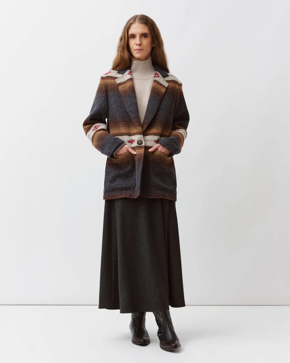 DIEGA VIRATO veste anthracite tissée