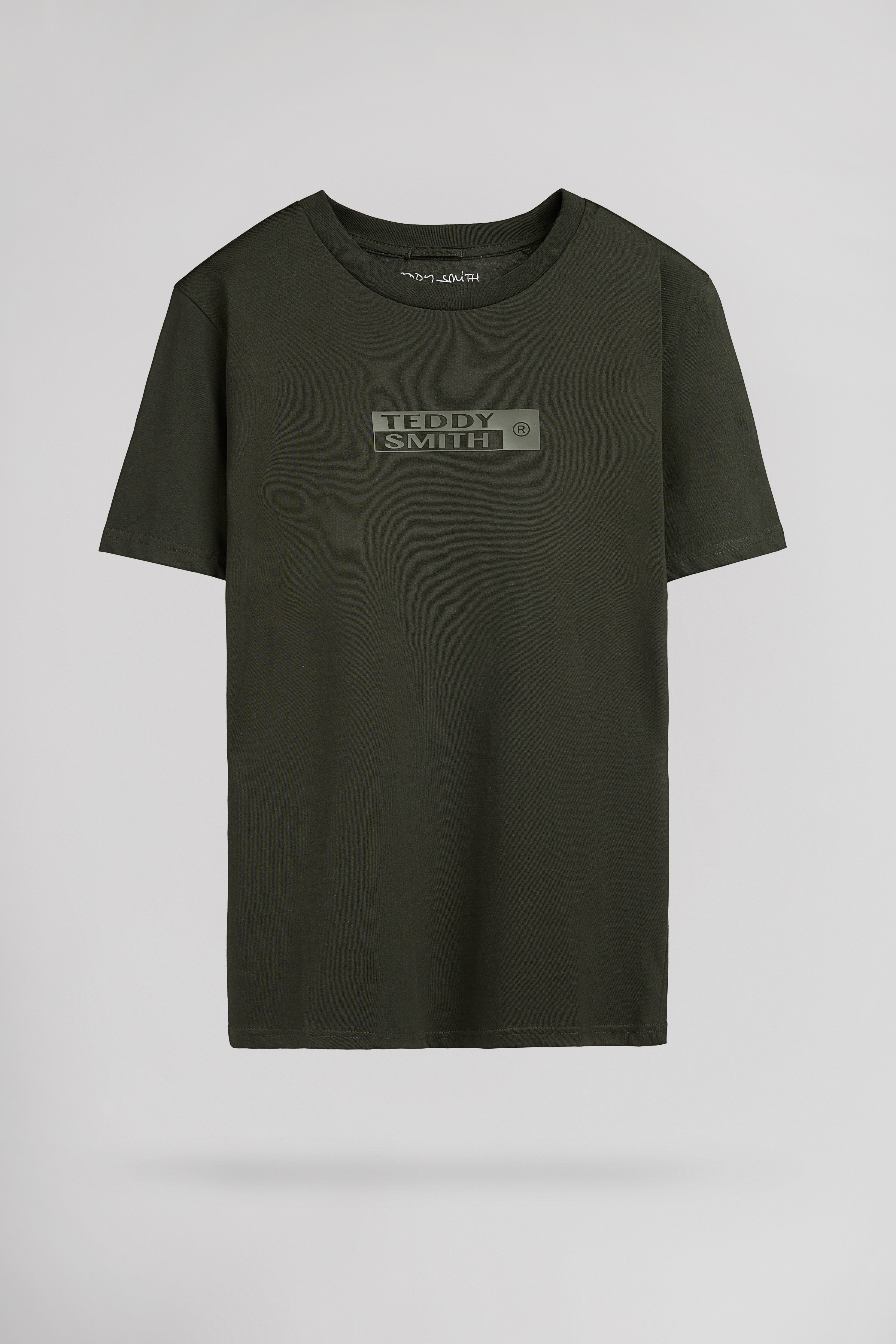 Teddy Smith T-John Mc t-shirt kaki col rond coton