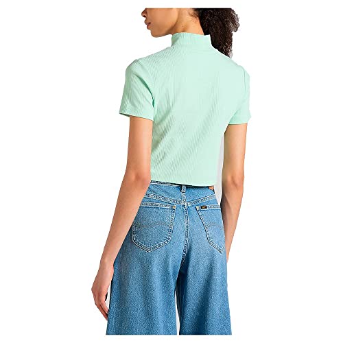 Lee Rib Shrunken t-shirt écru côtelé femme