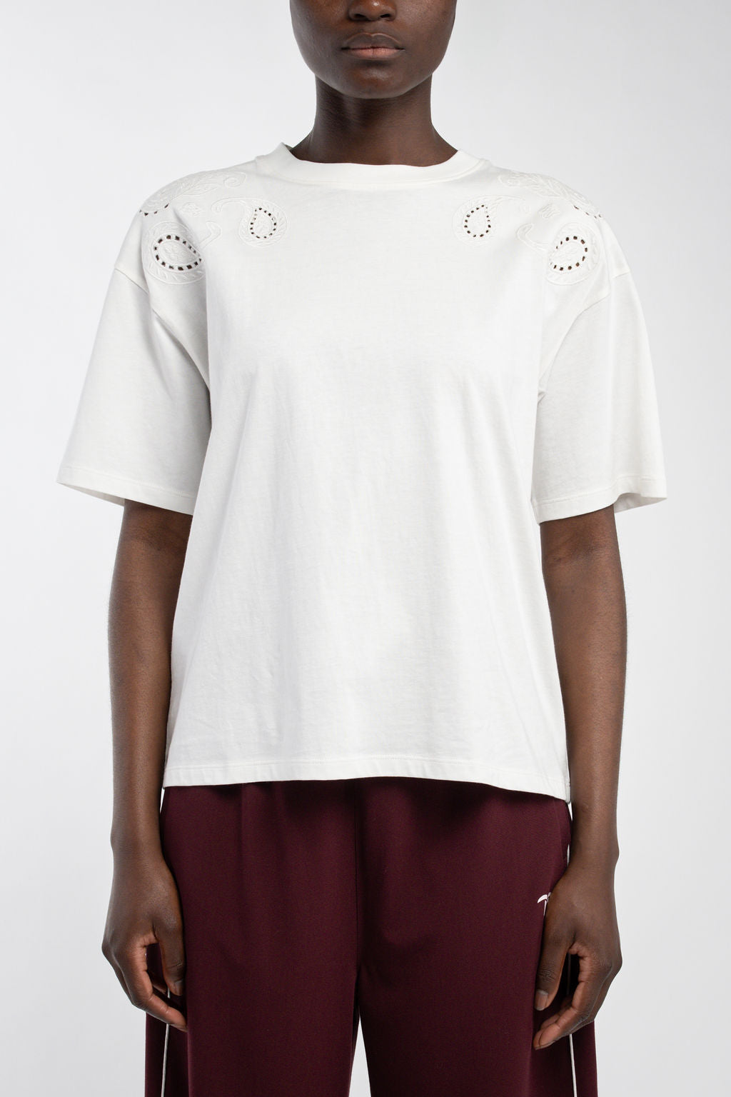 Teddy Smith T-Lyana MC Middle White t-shirt coton blanc femme