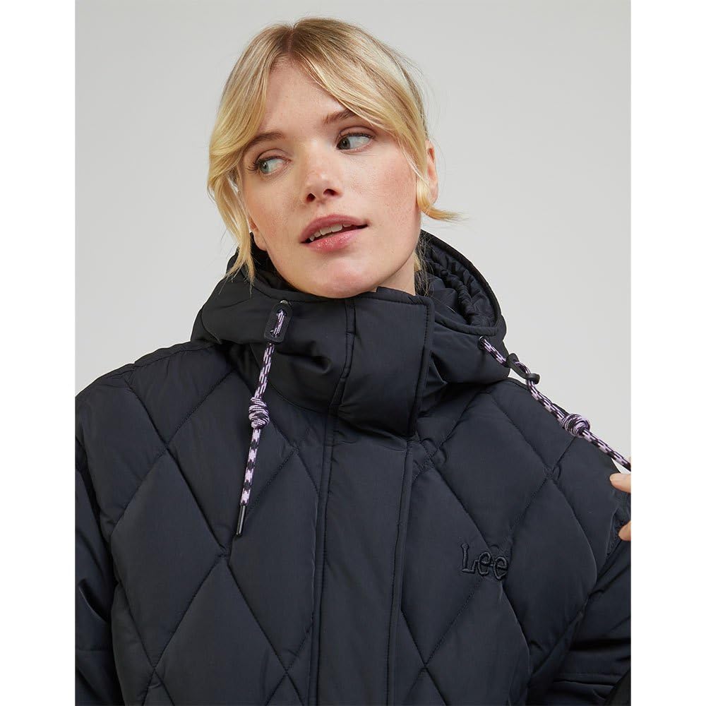 Lee Unionall BLK doudoune courte femme noir matelassée
