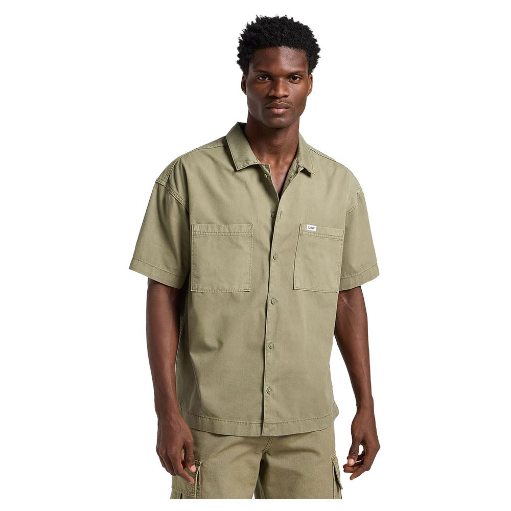 Lee Mechanic Shirt chemise homme vert mercantile coton