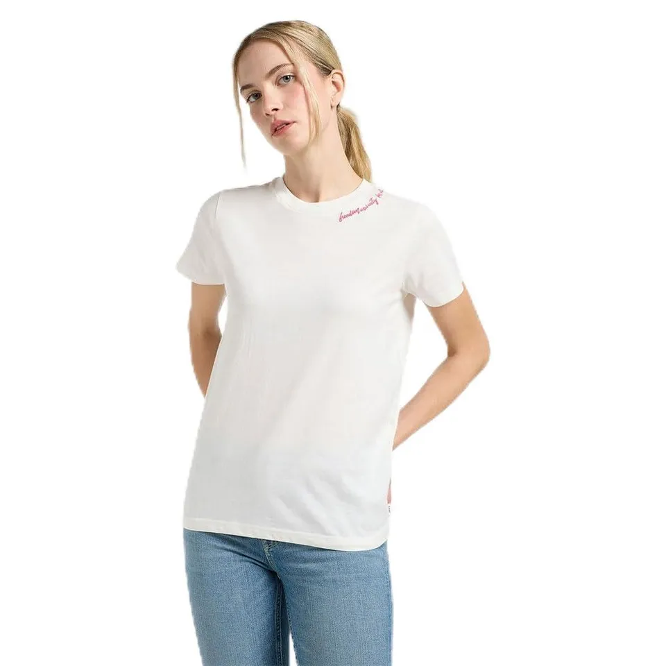 Lee Little Embroidery Tee t-shirt femme écru S 100% coton