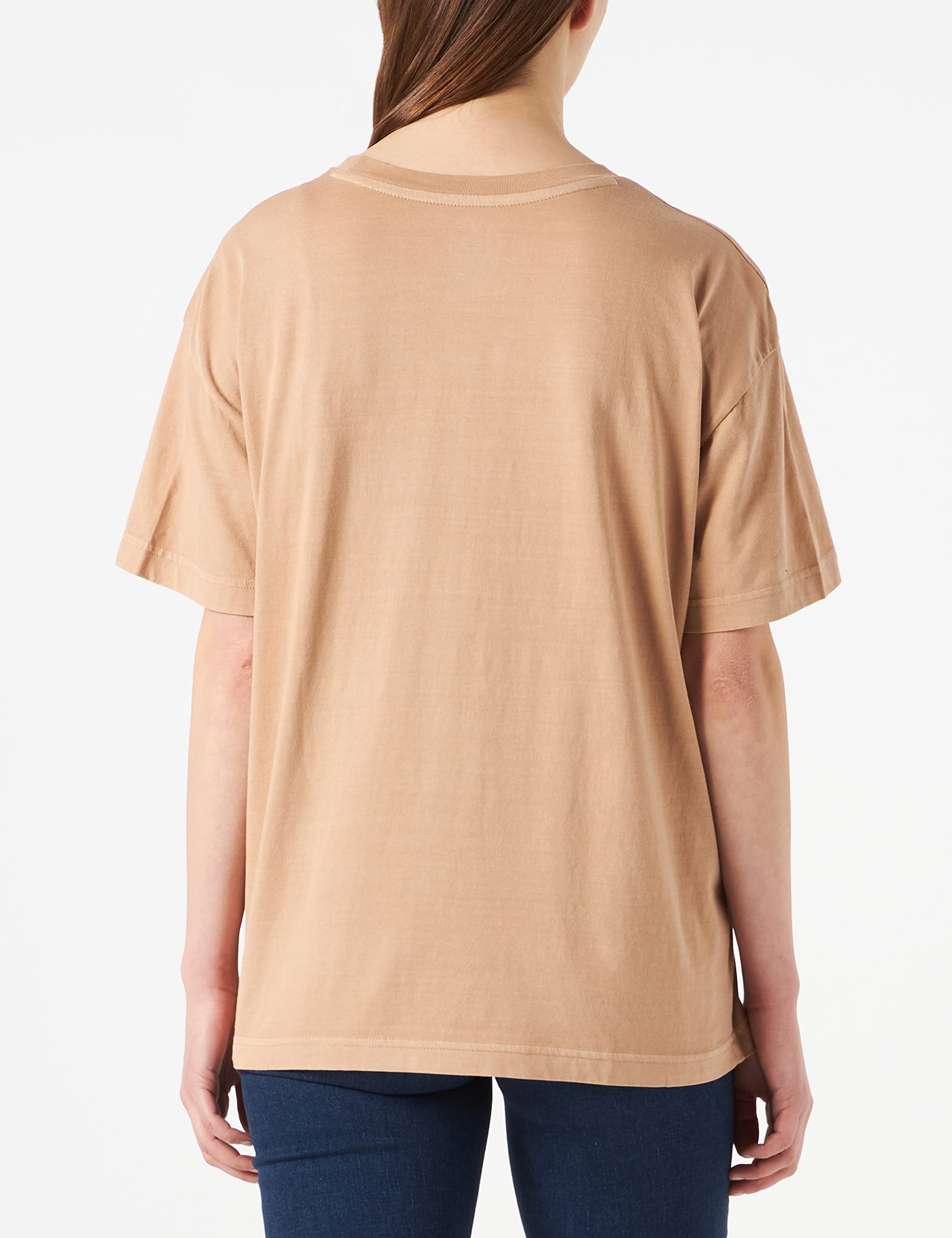 Lee Plain Crew Neck t-shirt femme Beige M col rond