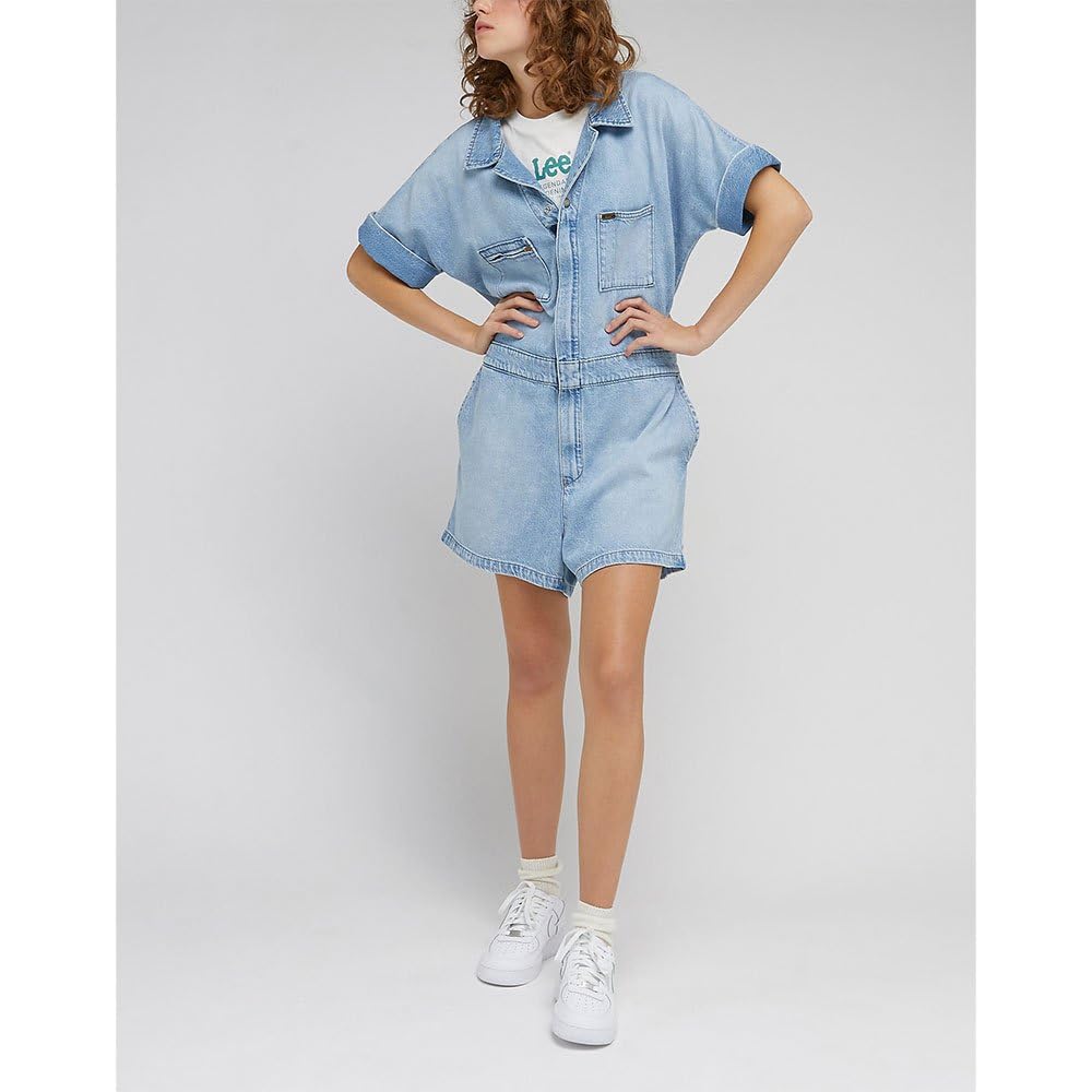 Lee Unionall combi-short femme denim clair XS